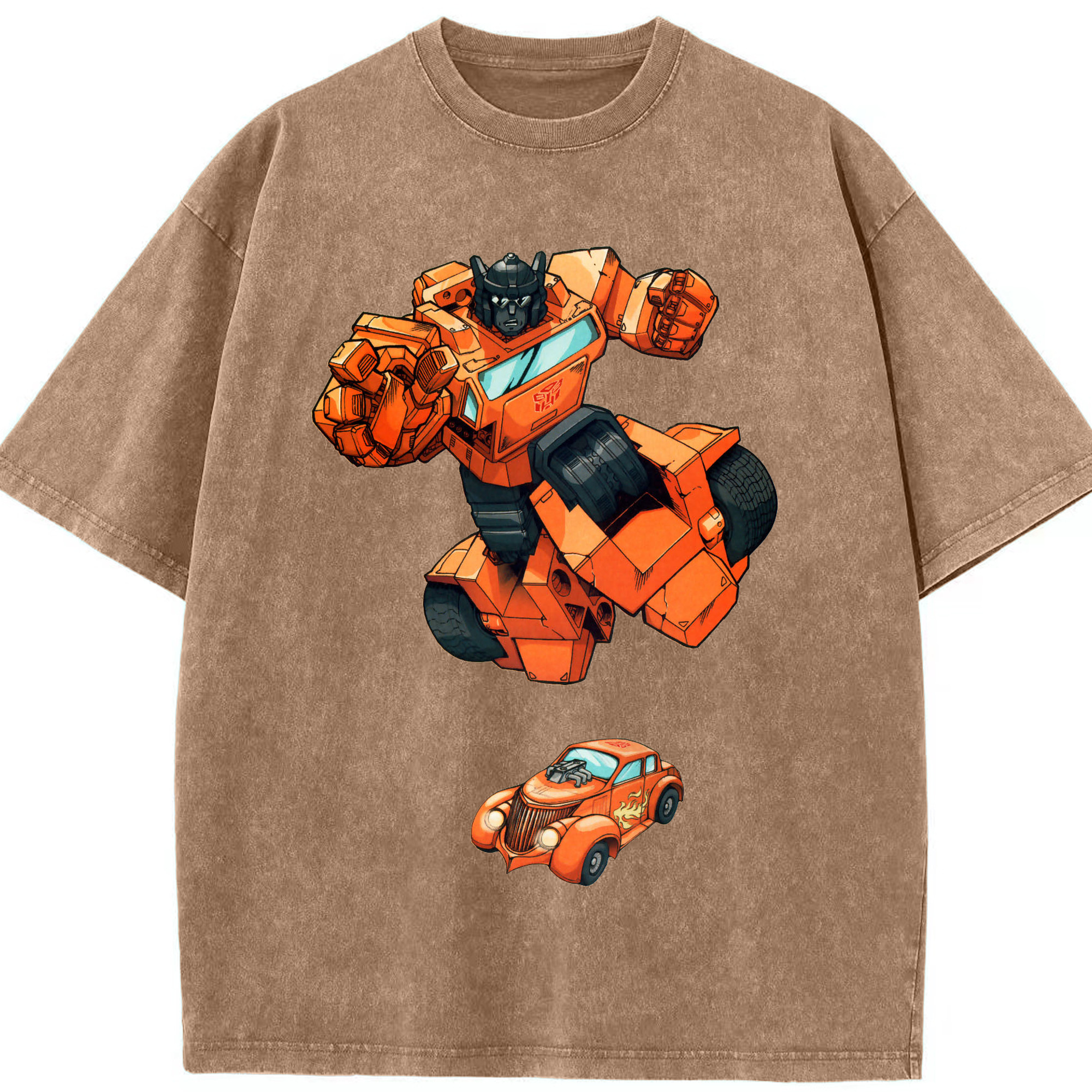（画像用）  綿100% ヴィンテージ風 半袖Tシャツ（フロントプリント）
