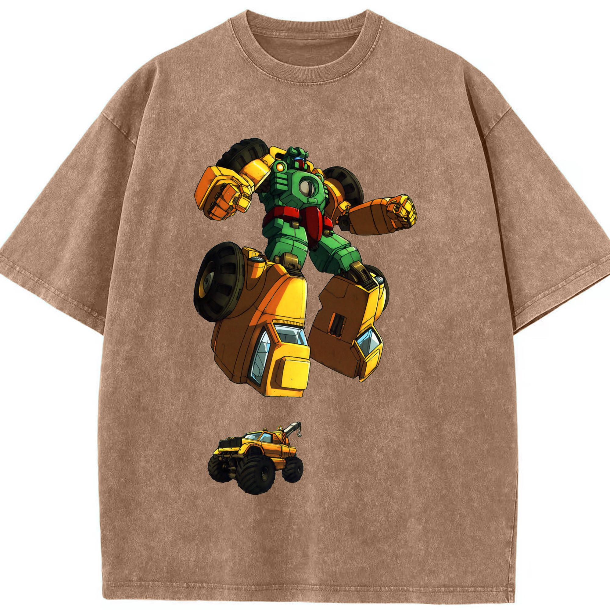 （画像用）  綿100% ヴィンテージ風 半袖Tシャツ（フロントプリント）