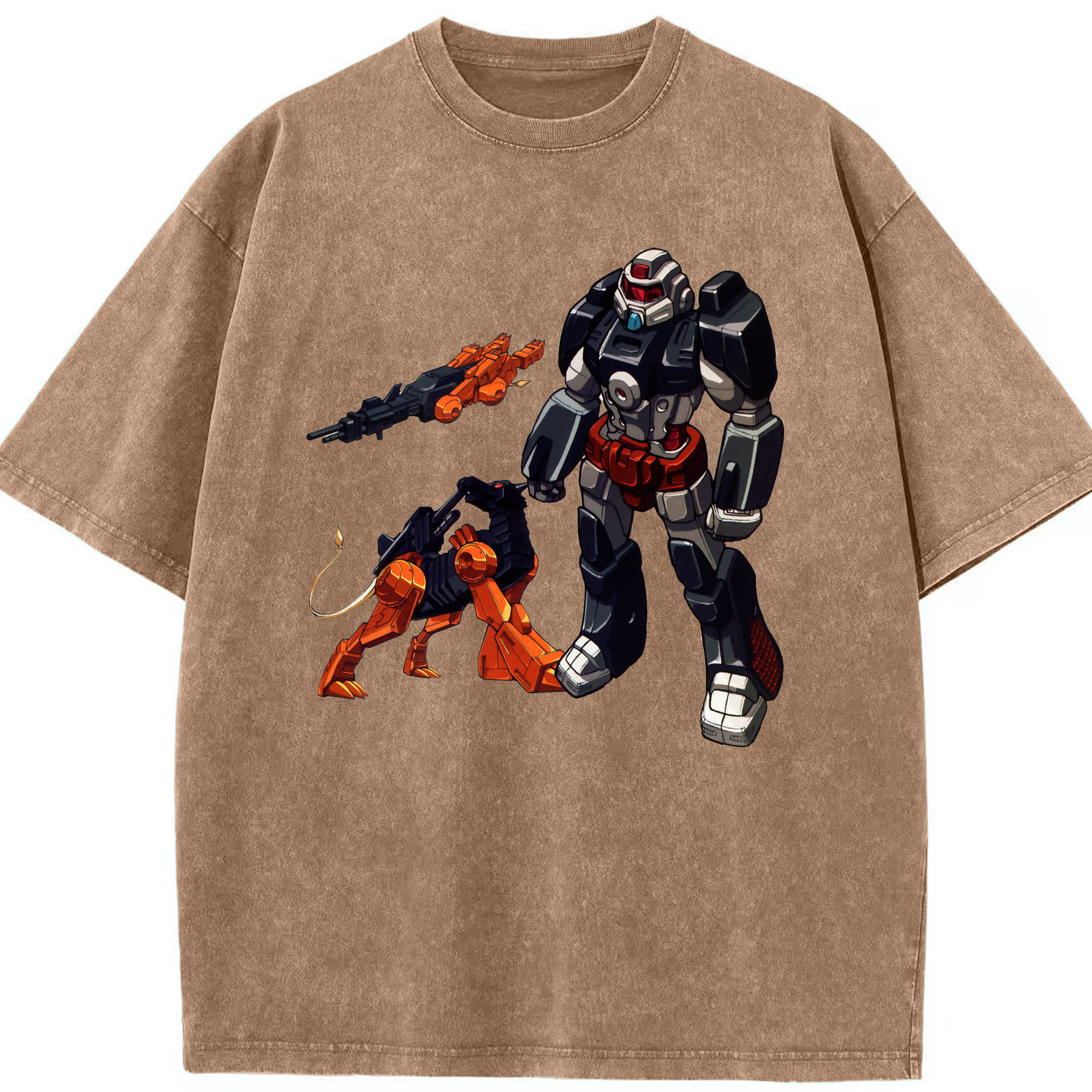 （画像用）  綿100% ヴィンテージ風 半袖Tシャツ（フロントプリント）