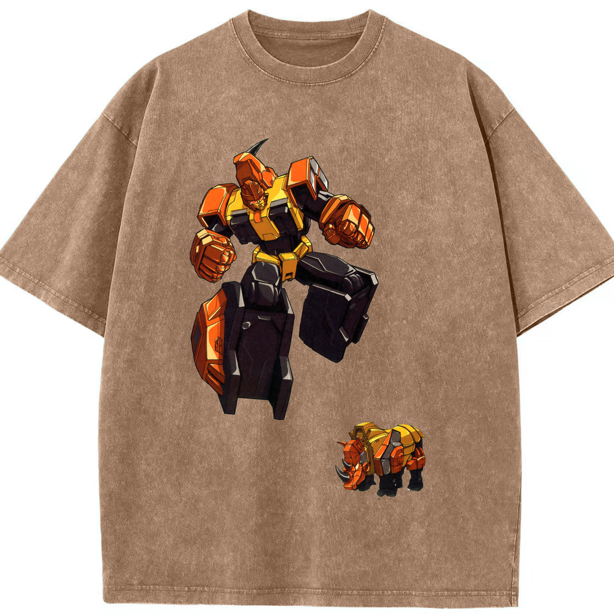 （画像用）  綿100% ヴィンテージ風 半袖Tシャツ（フロントプリント）