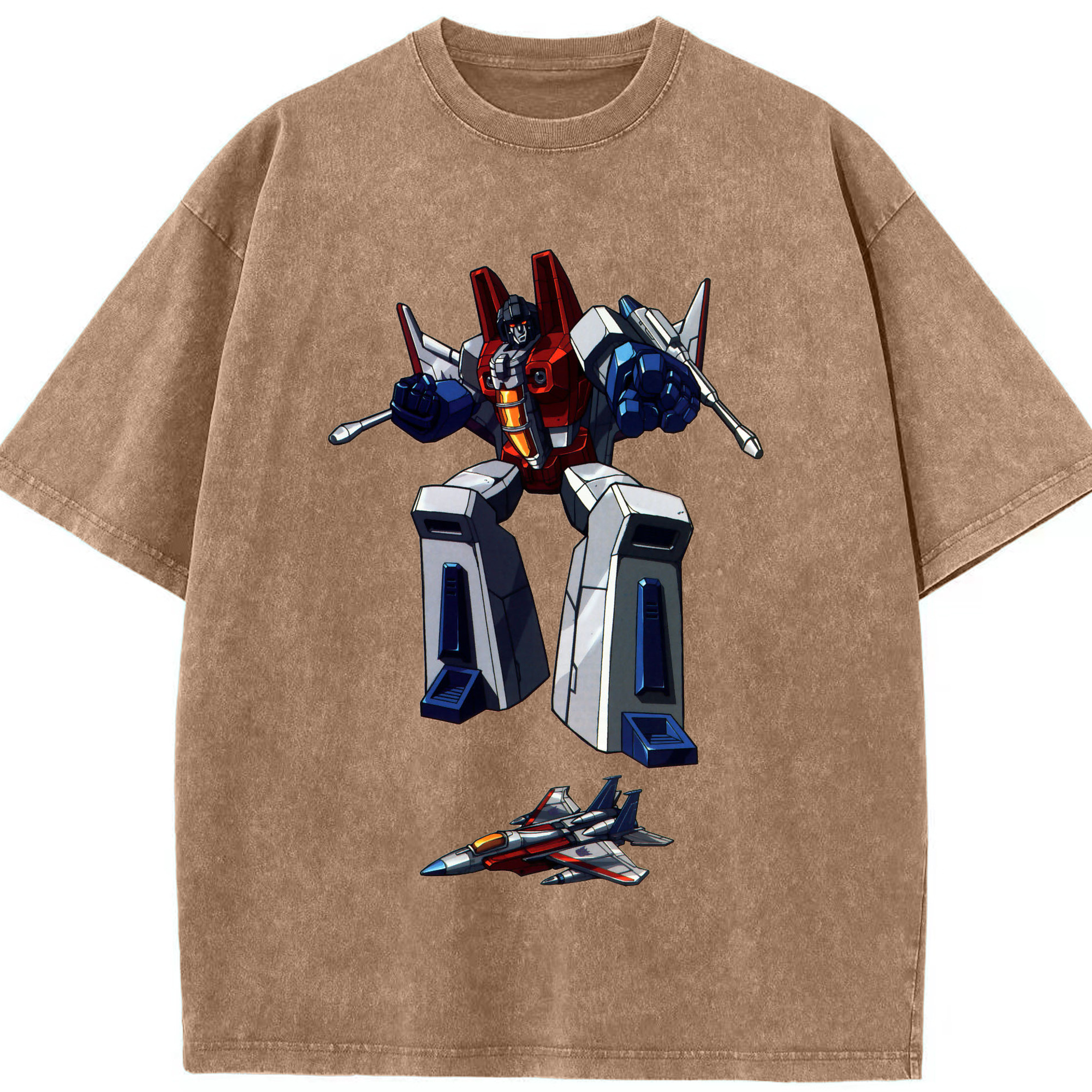 （画像用）  綿100% ヴィンテージ風 半袖Tシャツ（フロントプリント）