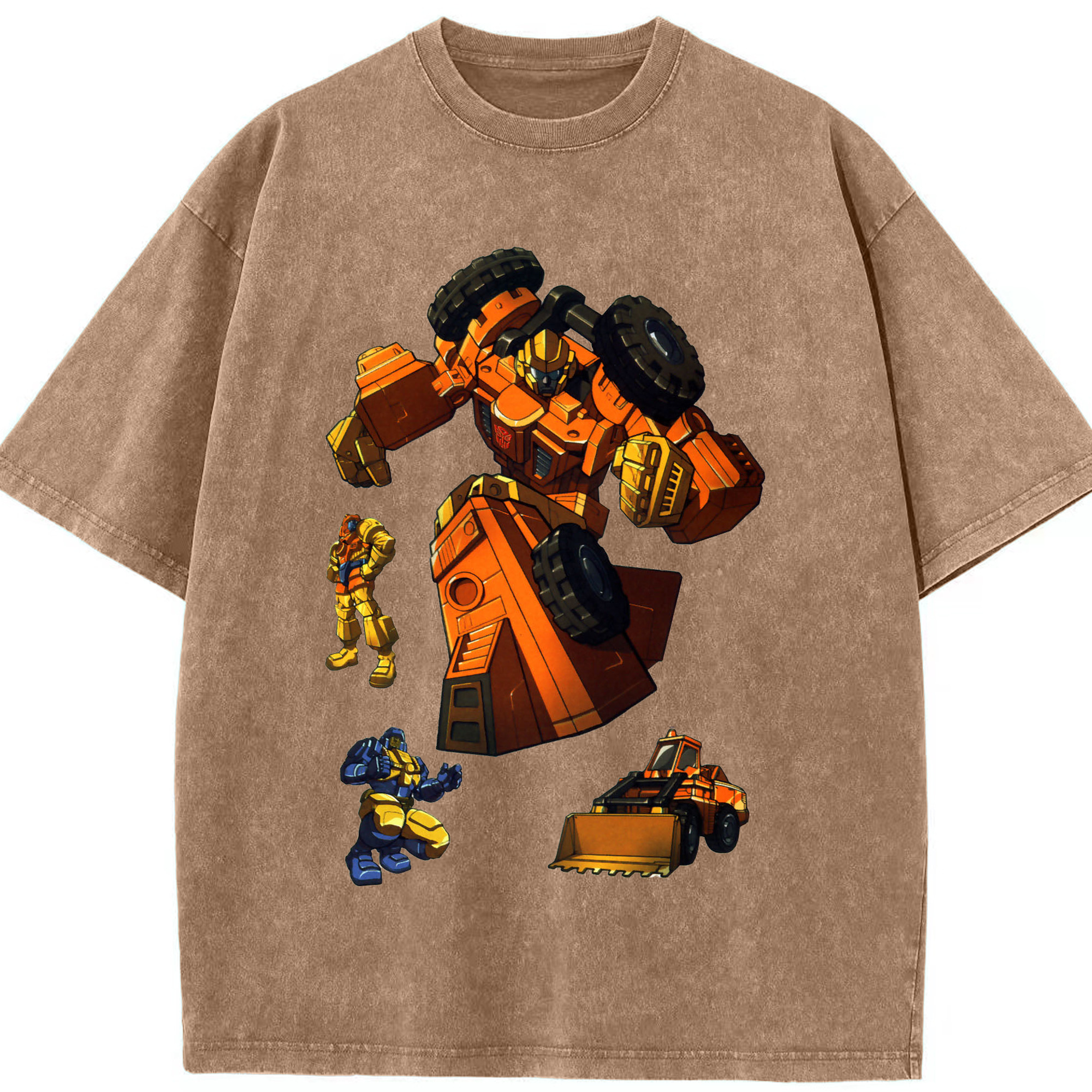 （画像用）  綿100% ヴィンテージ風 半袖Tシャツ（フロントプリント）