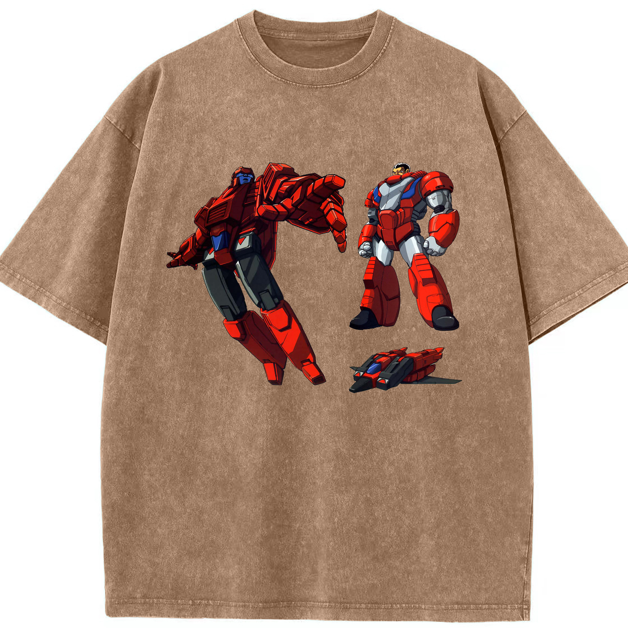 （画像用）  綿100% ヴィンテージ風 半袖Tシャツ（フロントプリント）