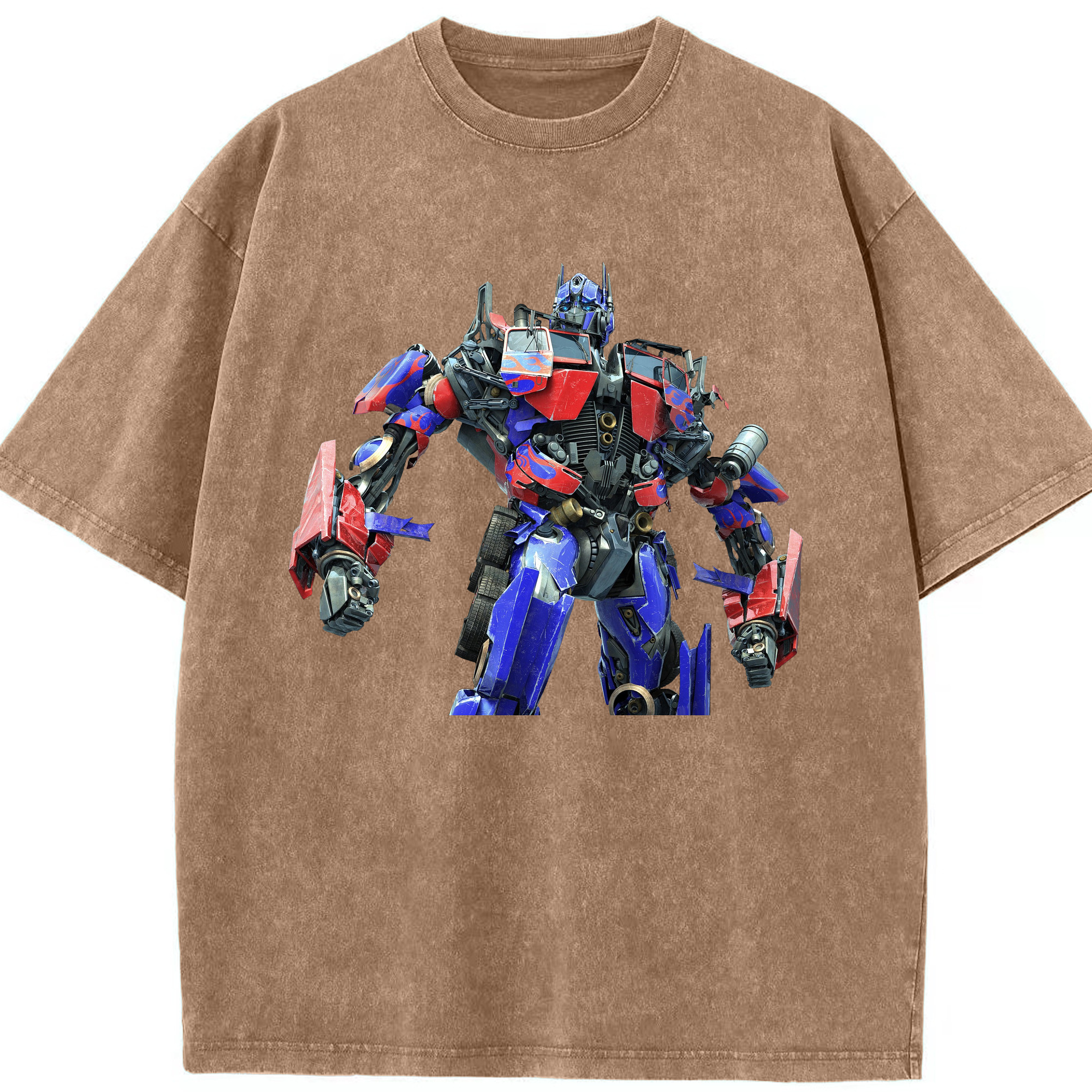 （画像用）  綿100% ヴィンテージ風 半袖Tシャツ（フロントプリント）
