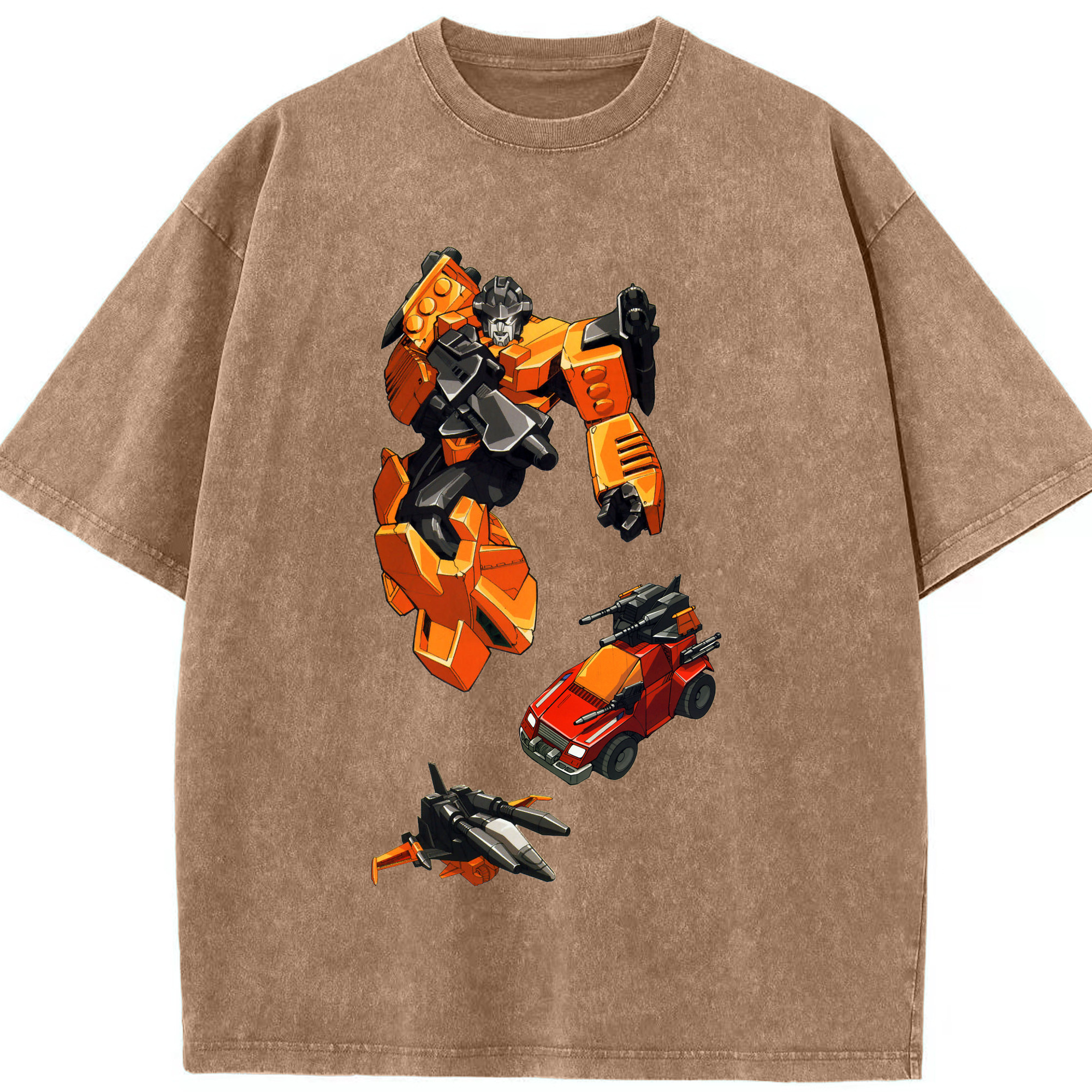 （画像用）  綿100% ヴィンテージ風 半袖Tシャツ（フロントプリント）