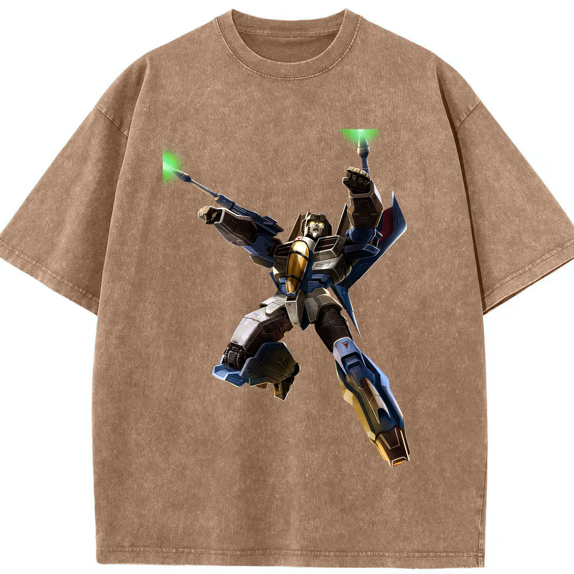 （画像用）  綿100% ヴィンテージ風 半袖Tシャツ（フロントプリント）