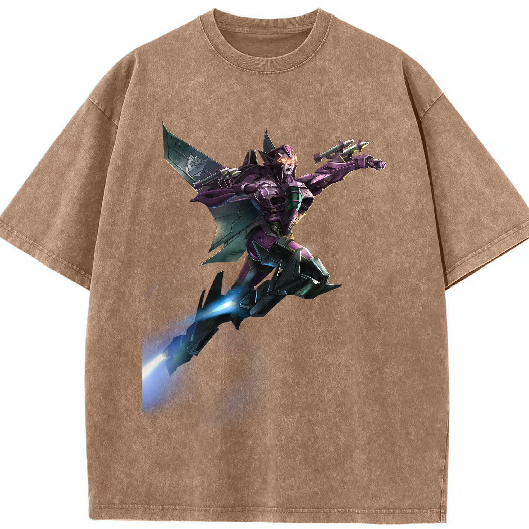 （画像用）  綿100% ヴィンテージ風 半袖Tシャツ（フロントプリント）