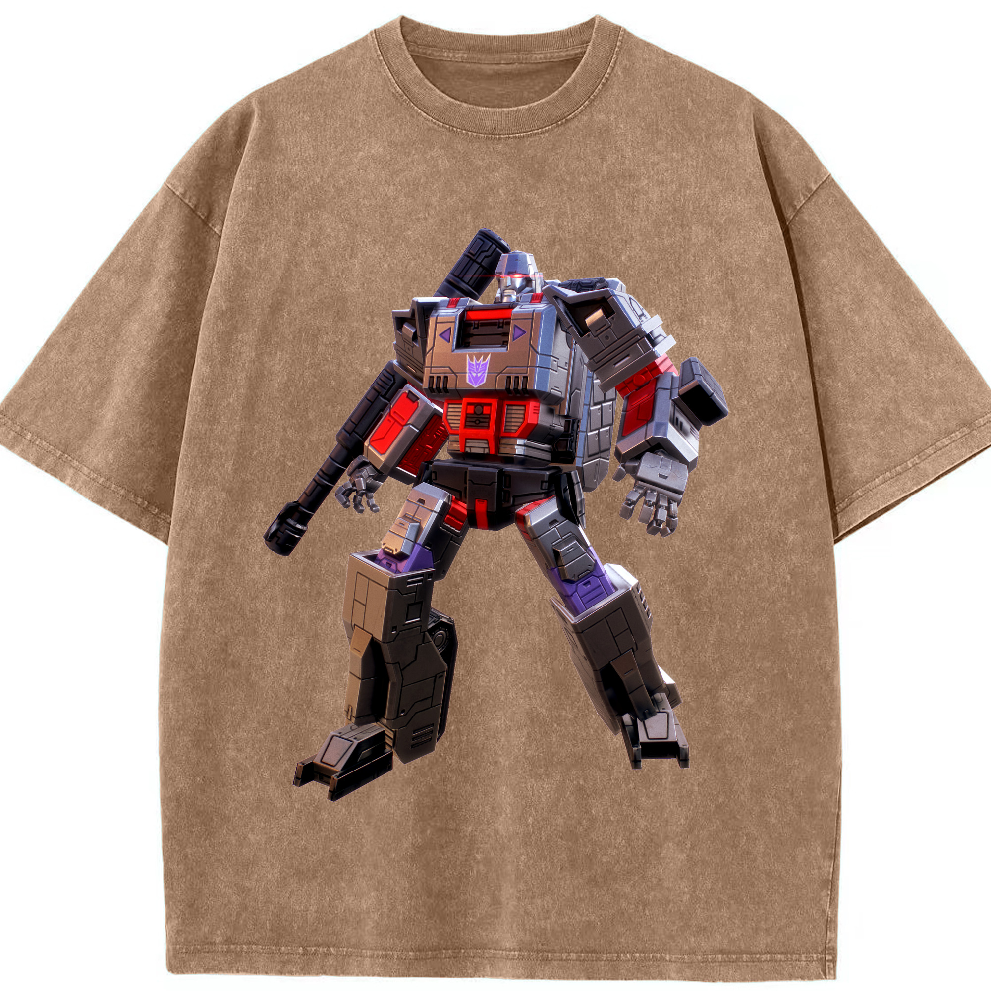 （画像用）  綿100% ヴィンテージ風 半袖Tシャツ（フロントプリント）