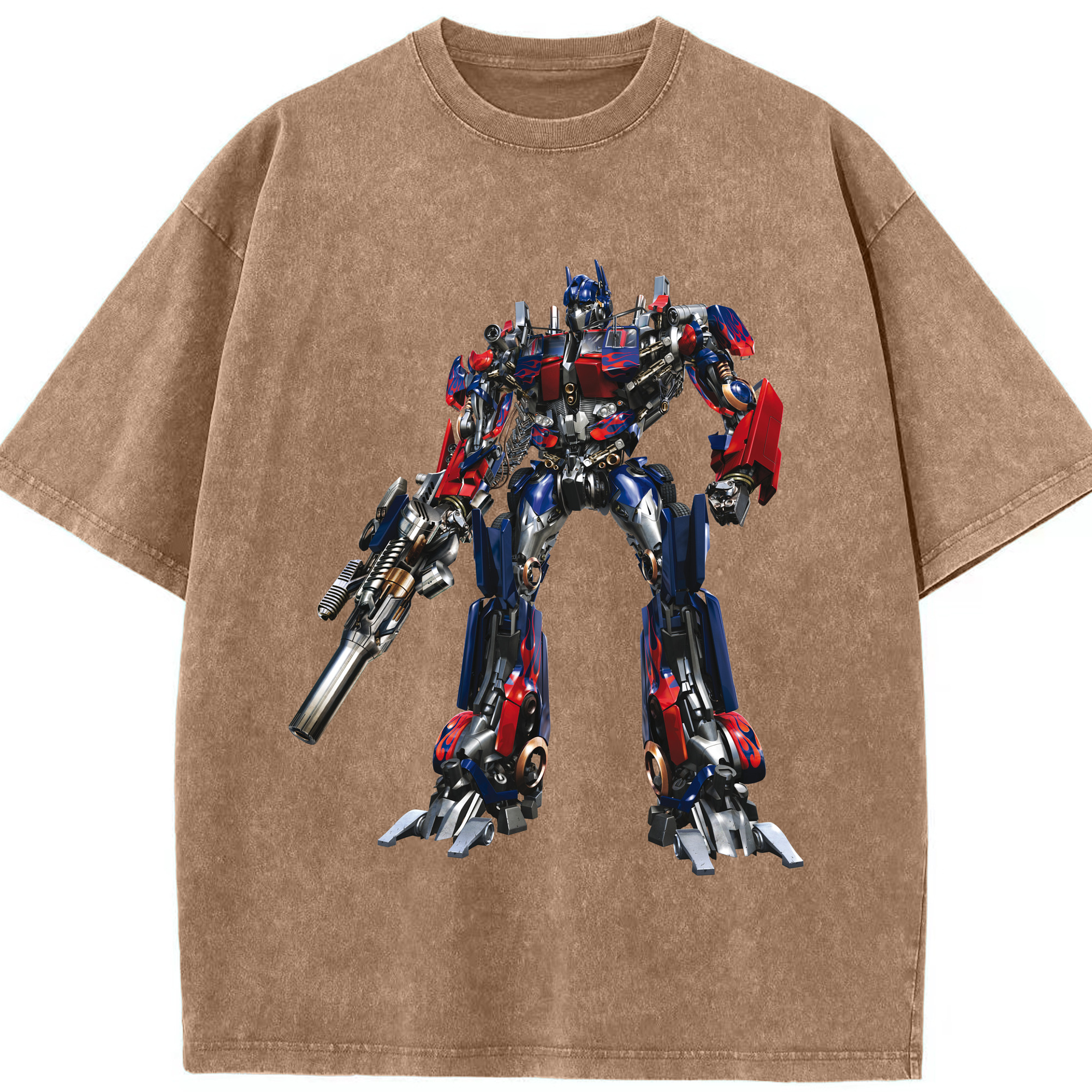 （画像用）  綿100% ヴィンテージ風 半袖Tシャツ（フロントプリント）