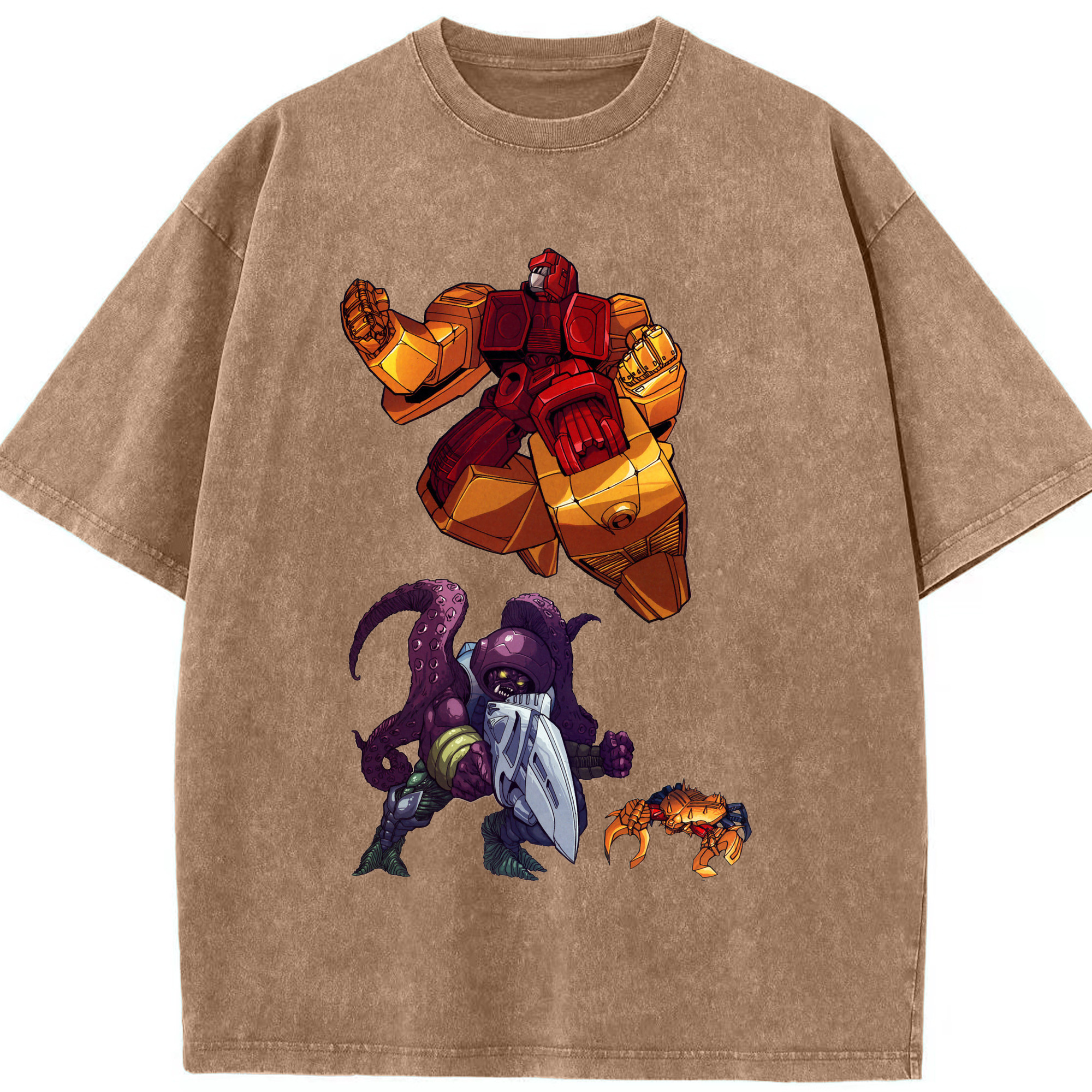 （画像用）  綿100% ヴィンテージ風 半袖Tシャツ（フロントプリント）