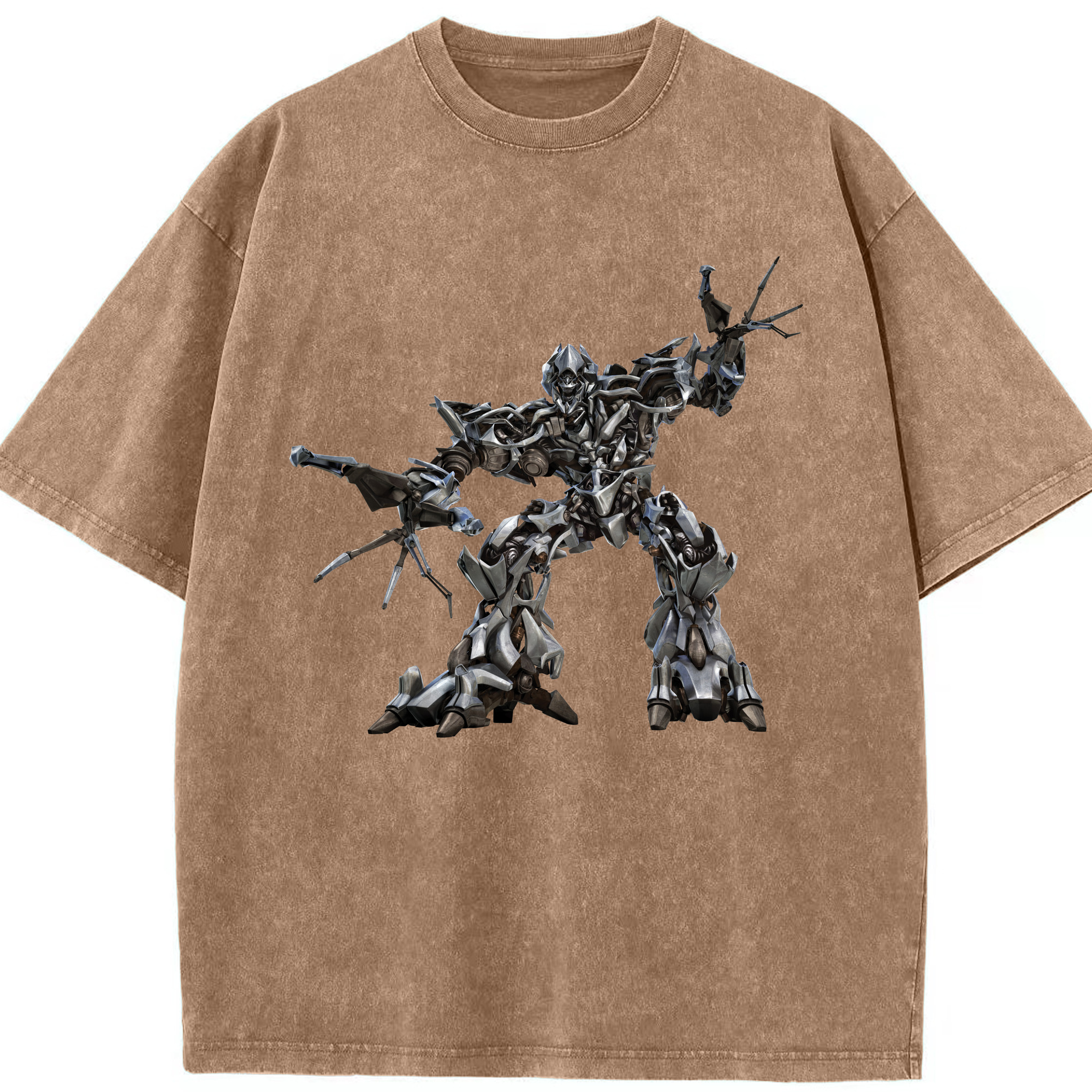 （画像用）  綿100% ヴィンテージ風 半袖Tシャツ（フロントプリント）