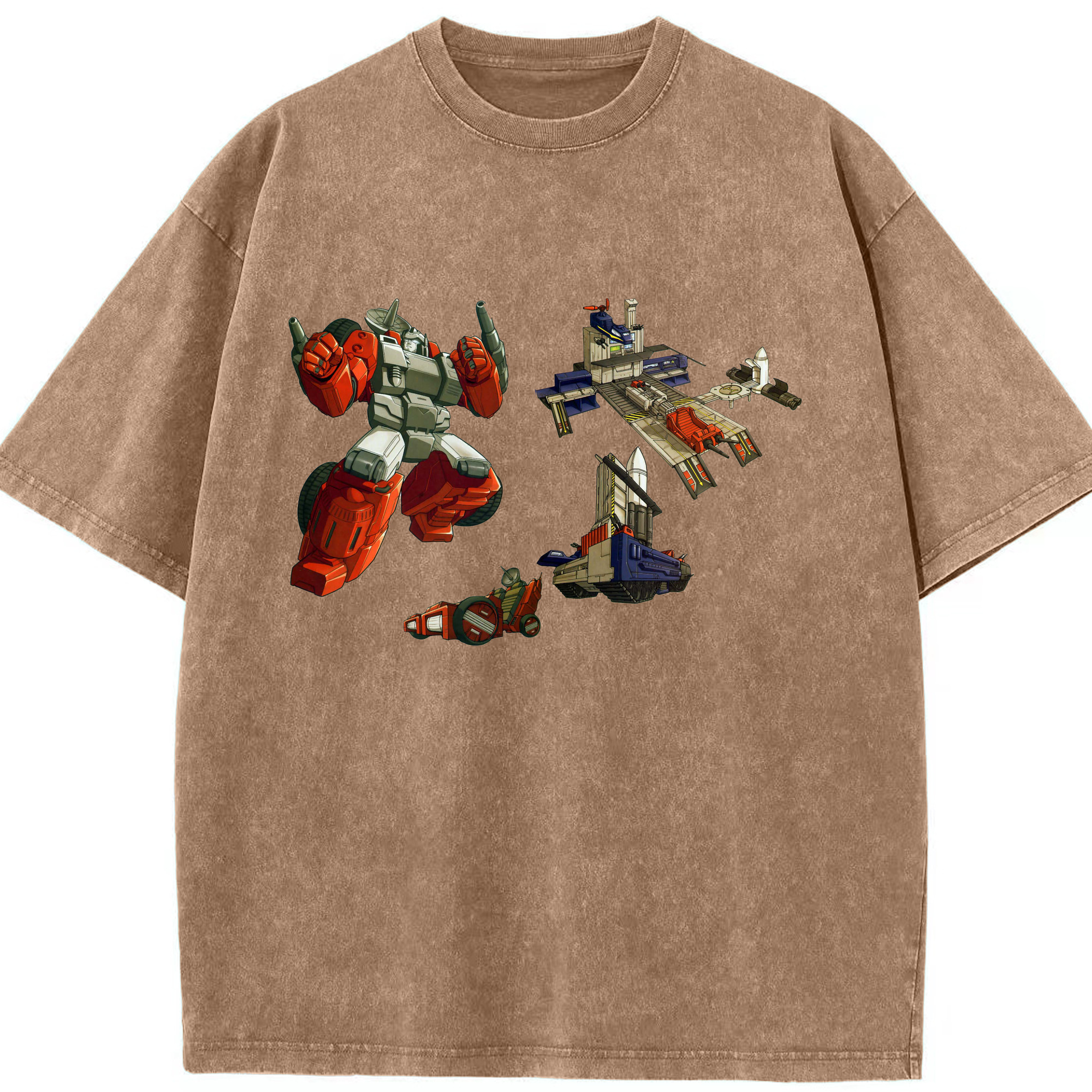 （画像用）  綿100% ヴィンテージ風 半袖Tシャツ（フロントプリント）