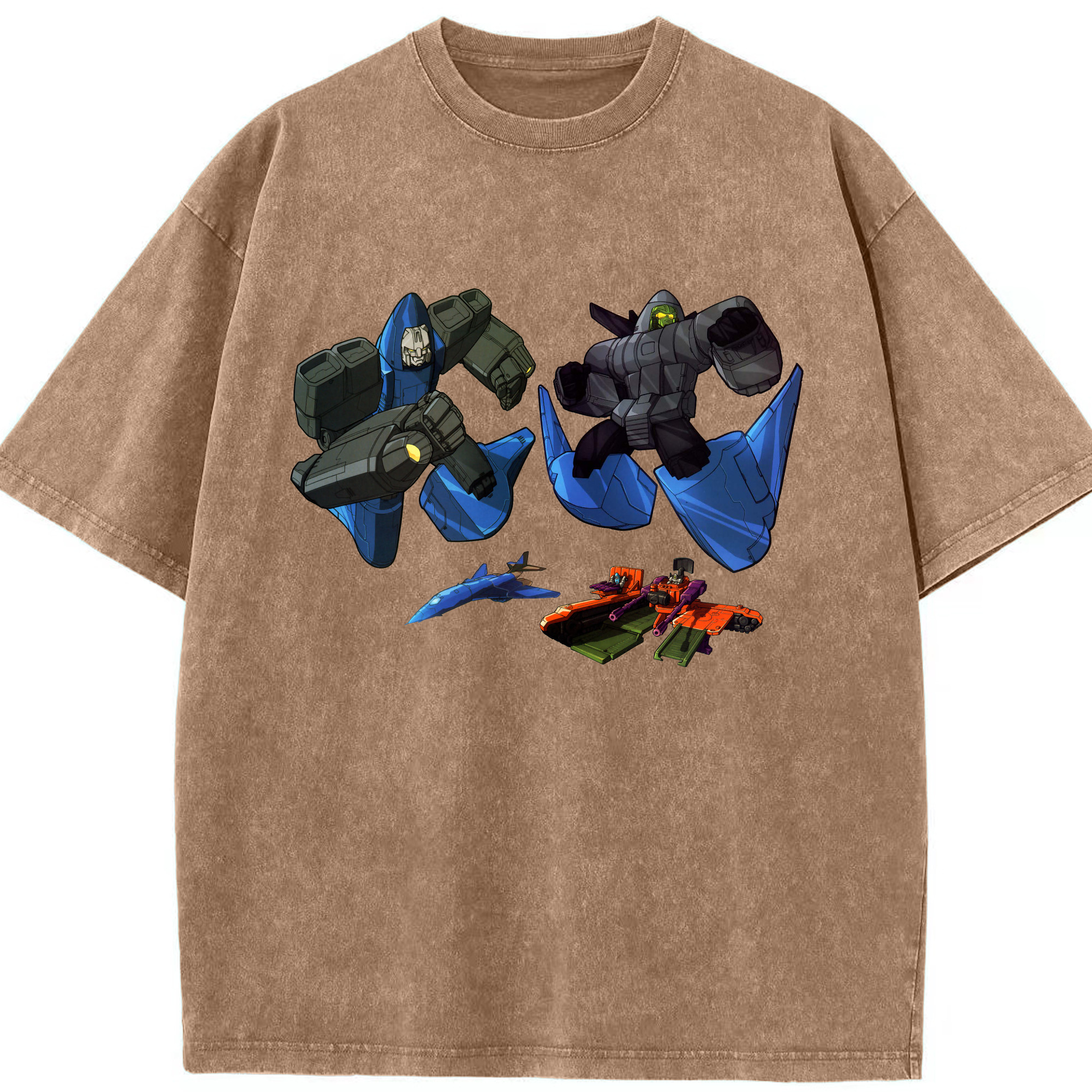 （画像用）  綿100% ヴィンテージ風 半袖Tシャツ（フロントプリント）