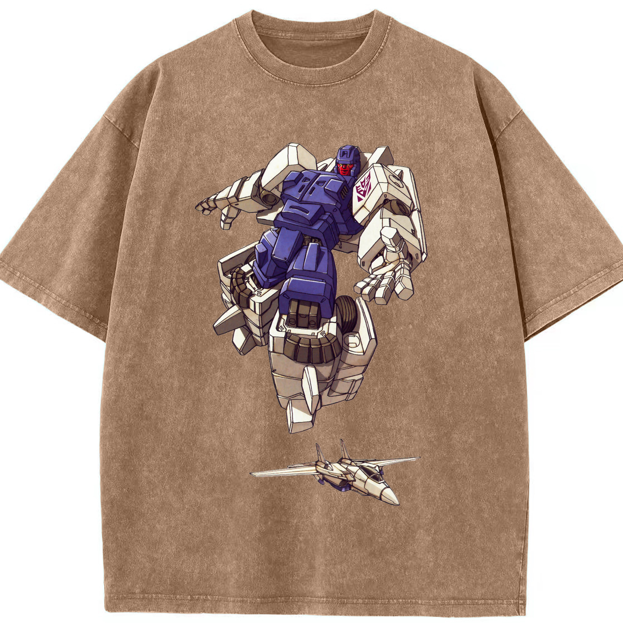（画像用）  綿100% ヴィンテージ風 半袖Tシャツ（フロントプリント）