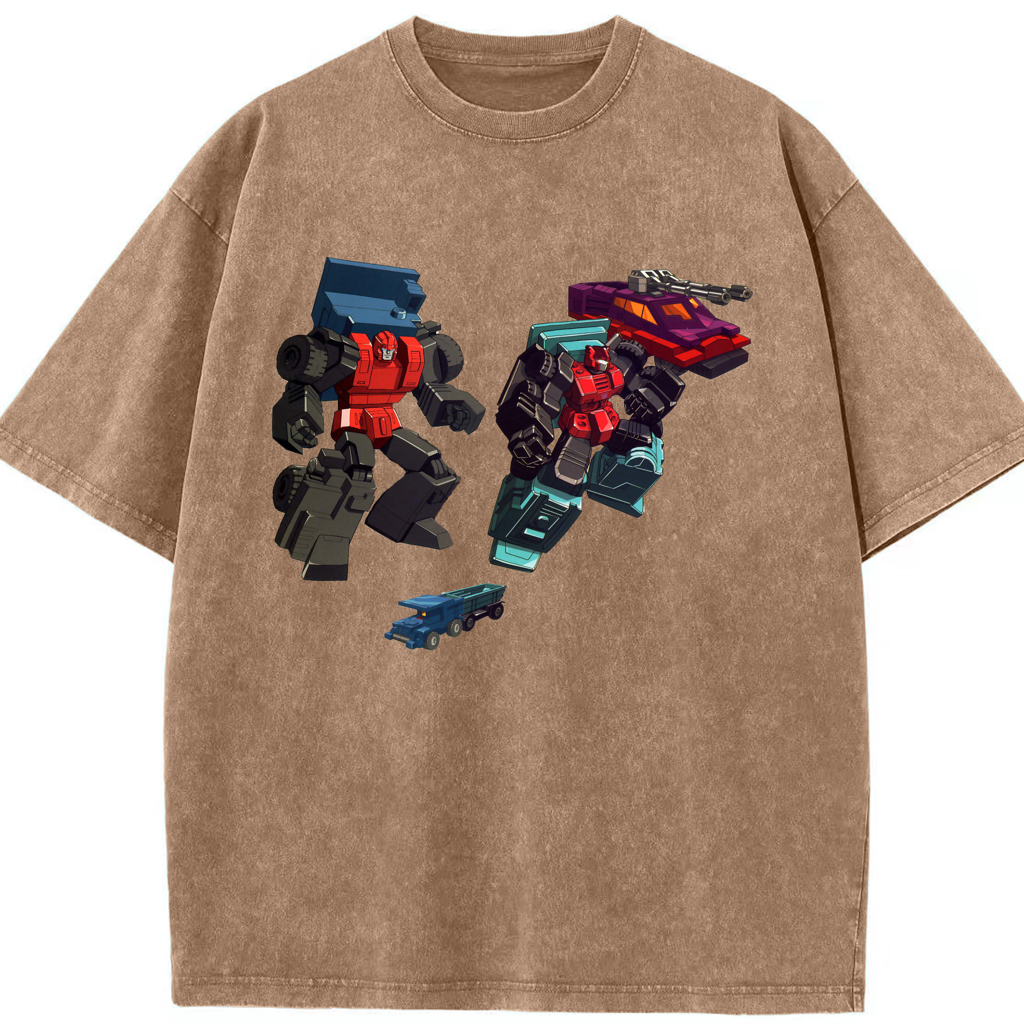 （画像用）  綿100% ヴィンテージ風 半袖Tシャツ（フロントプリント）