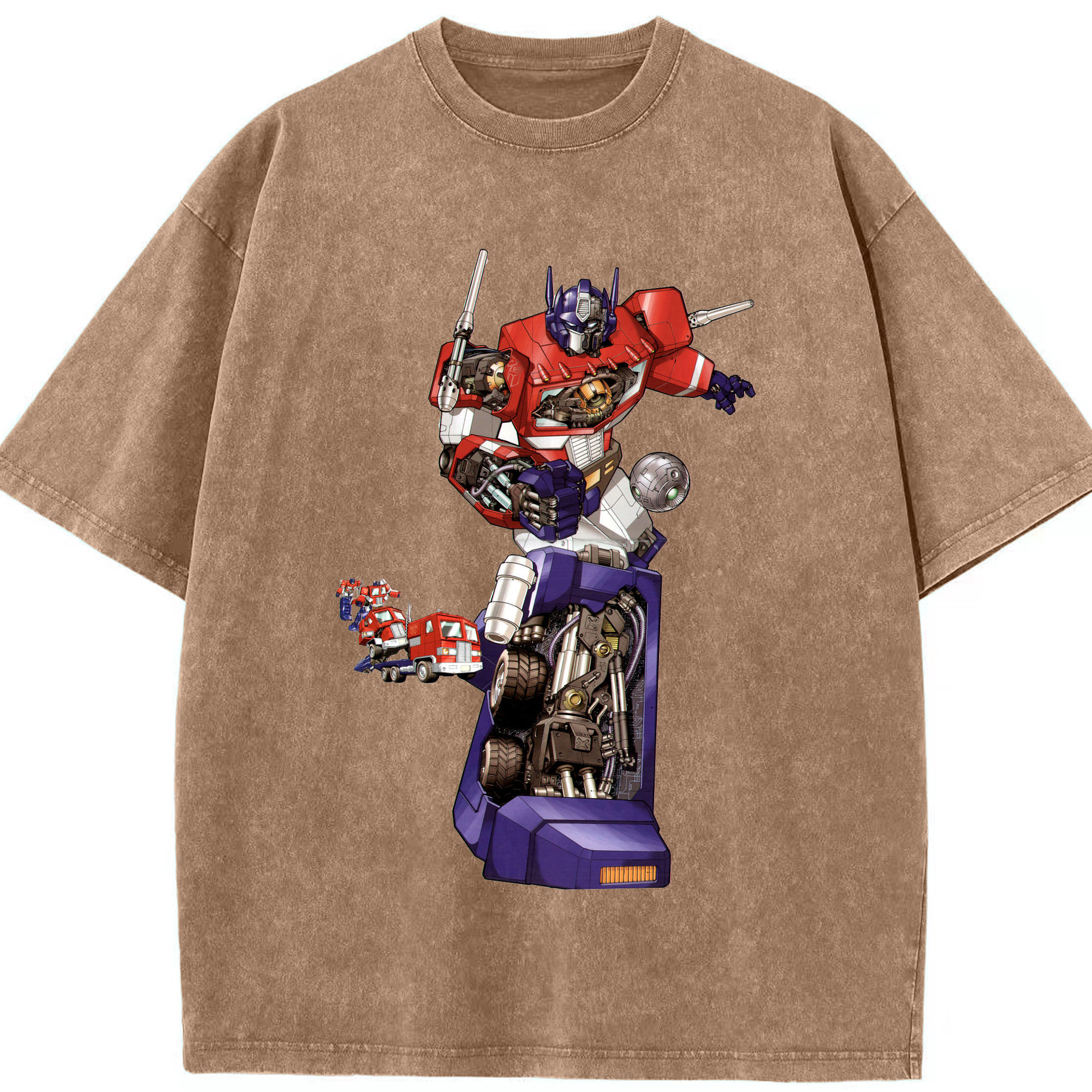 （画像用）  綿100% ヴィンテージ風 半袖Tシャツ（フロントプリント）