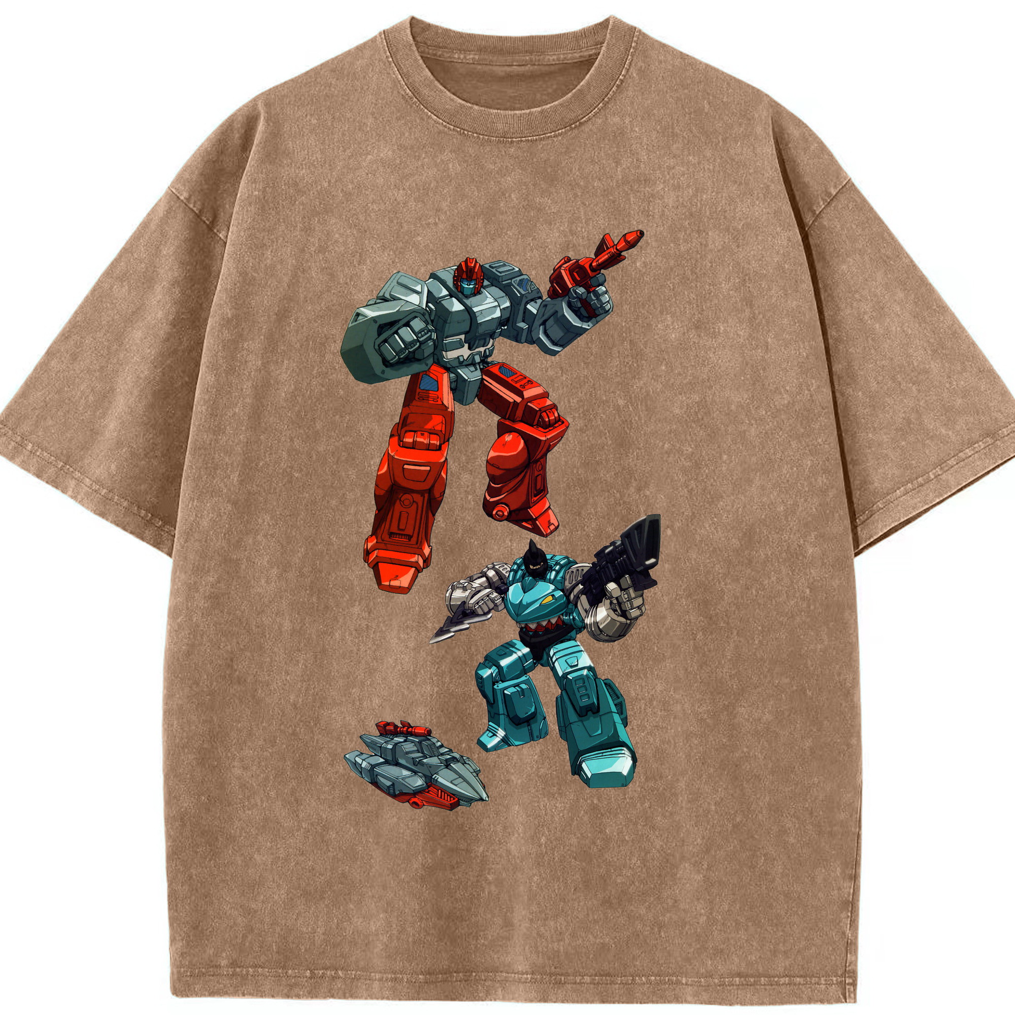 （画像用）  綿100% ヴィンテージ風 半袖Tシャツ（フロントプリント）