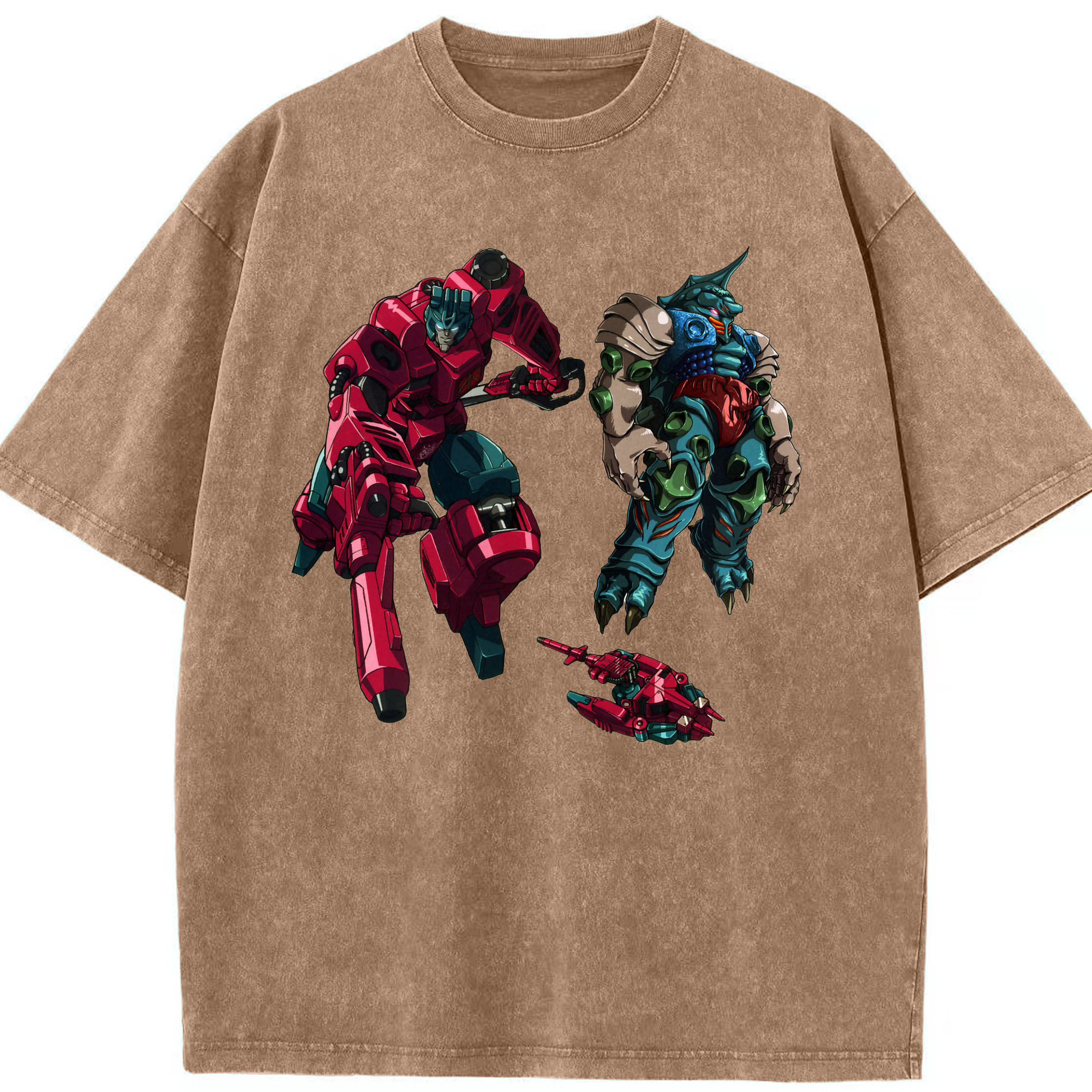 （画像用）  綿100% ヴィンテージ風 半袖Tシャツ（フロントプリント）
