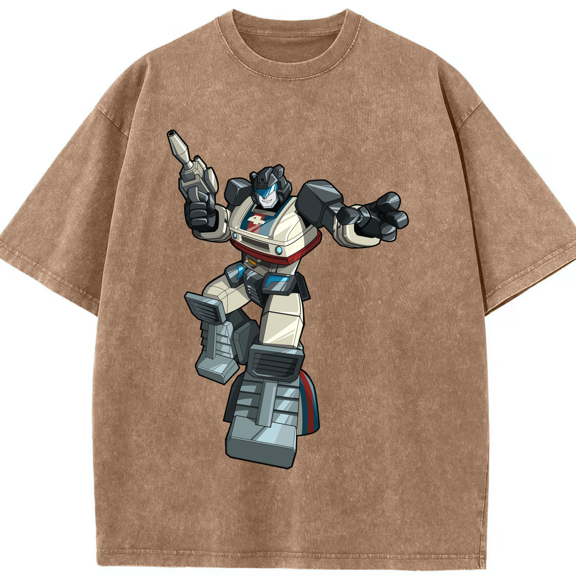 （画像用）  綿100% ヴィンテージ風 半袖Tシャツ（フロントプリント）
