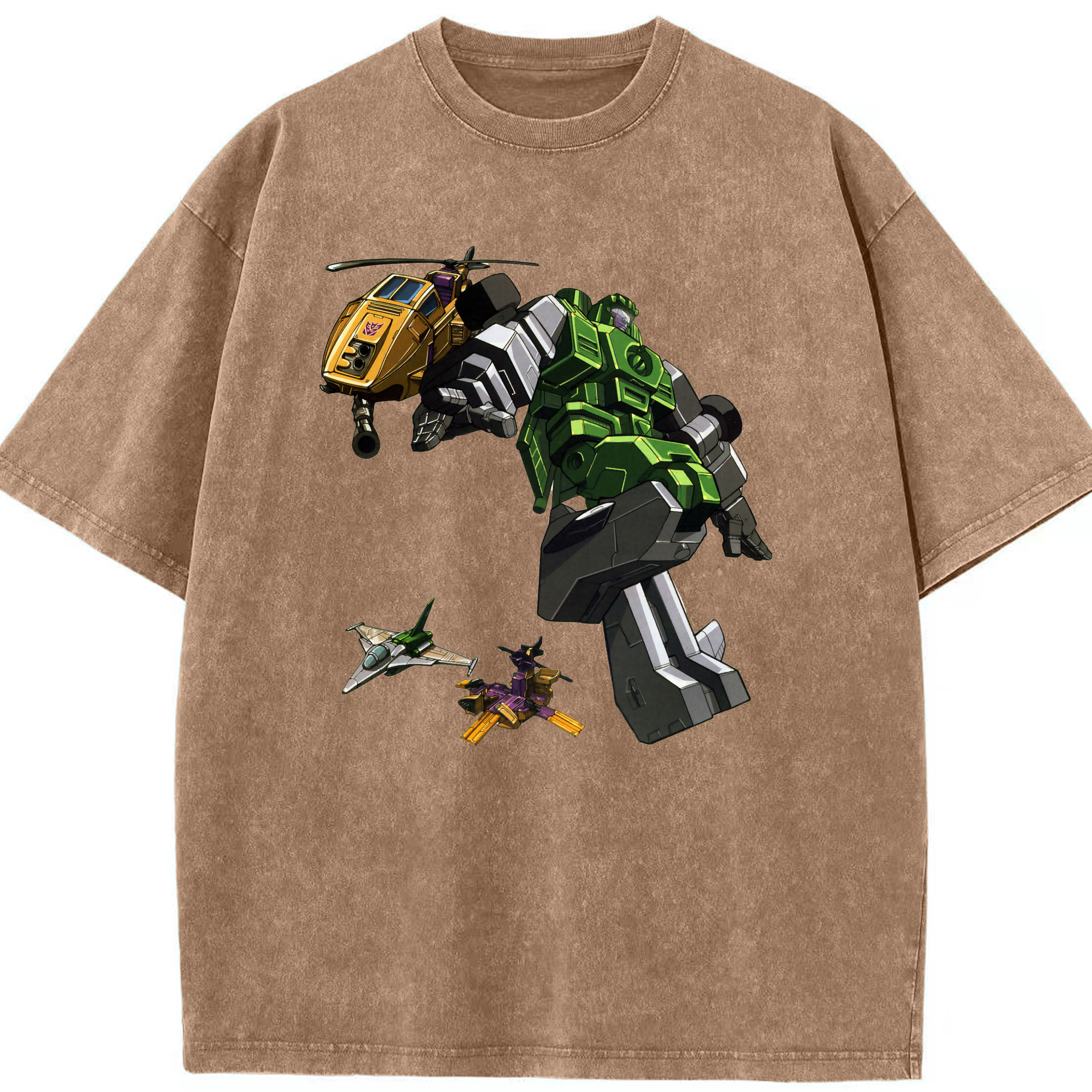 （画像用）  綿100% ヴィンテージ風 半袖Tシャツ（フロントプリント）