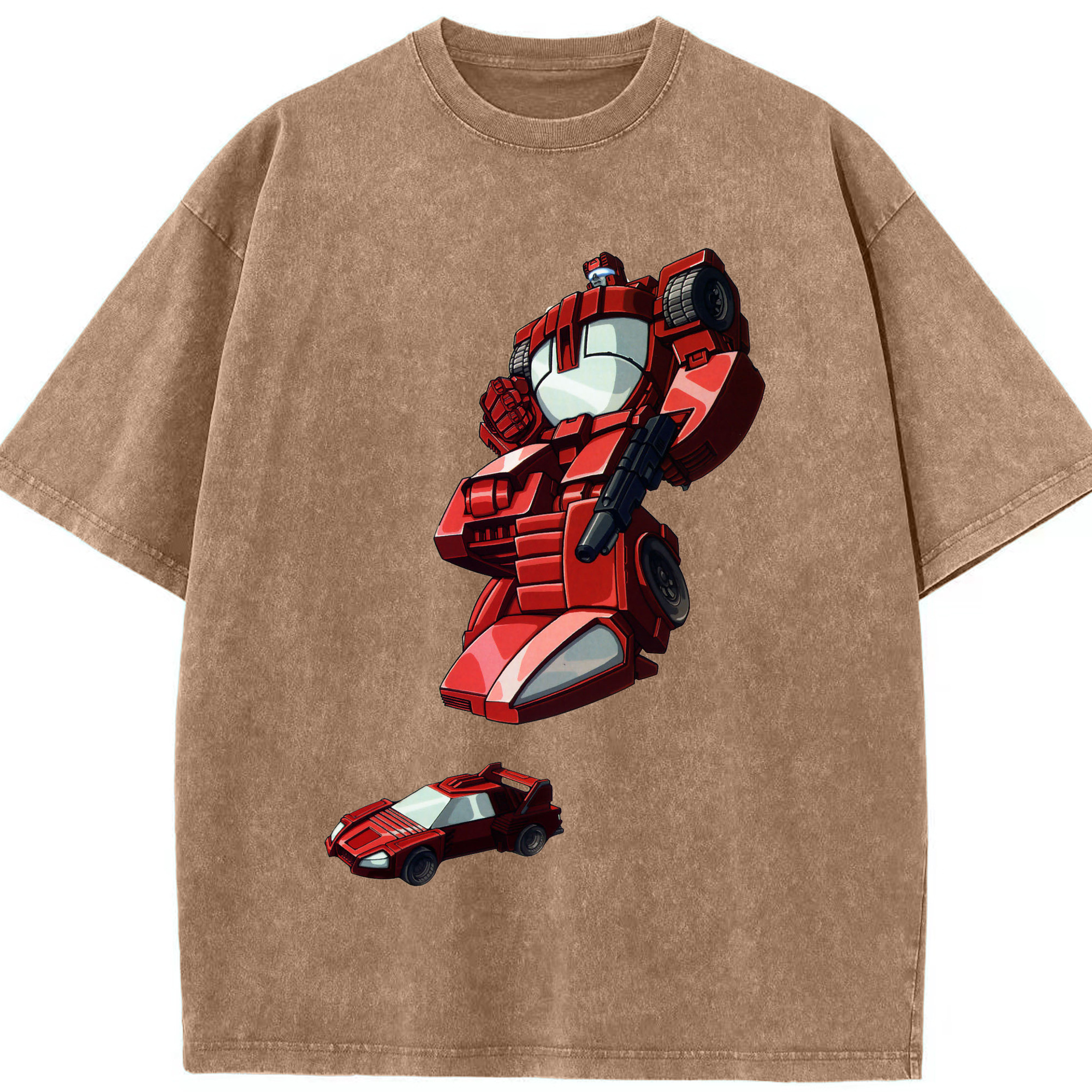 （画像用）  綿100% ヴィンテージ風 半袖Tシャツ（フロントプリント）