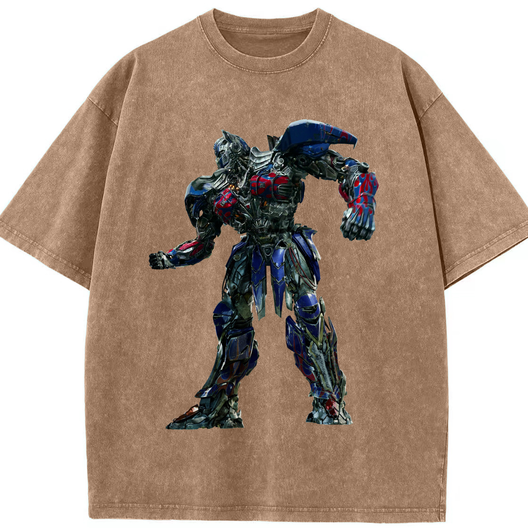（画像用）  綿100% ヴィンテージ風 半袖Tシャツ（フロントプリント）