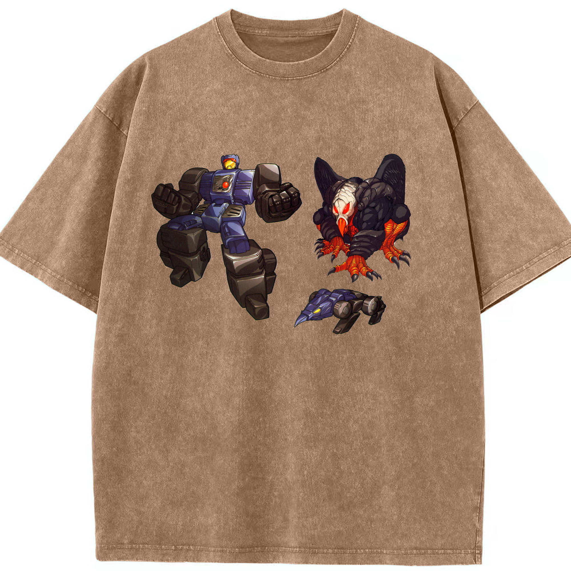 （画像用）  綿100% ヴィンテージ風 半袖Tシャツ（フロントプリント）