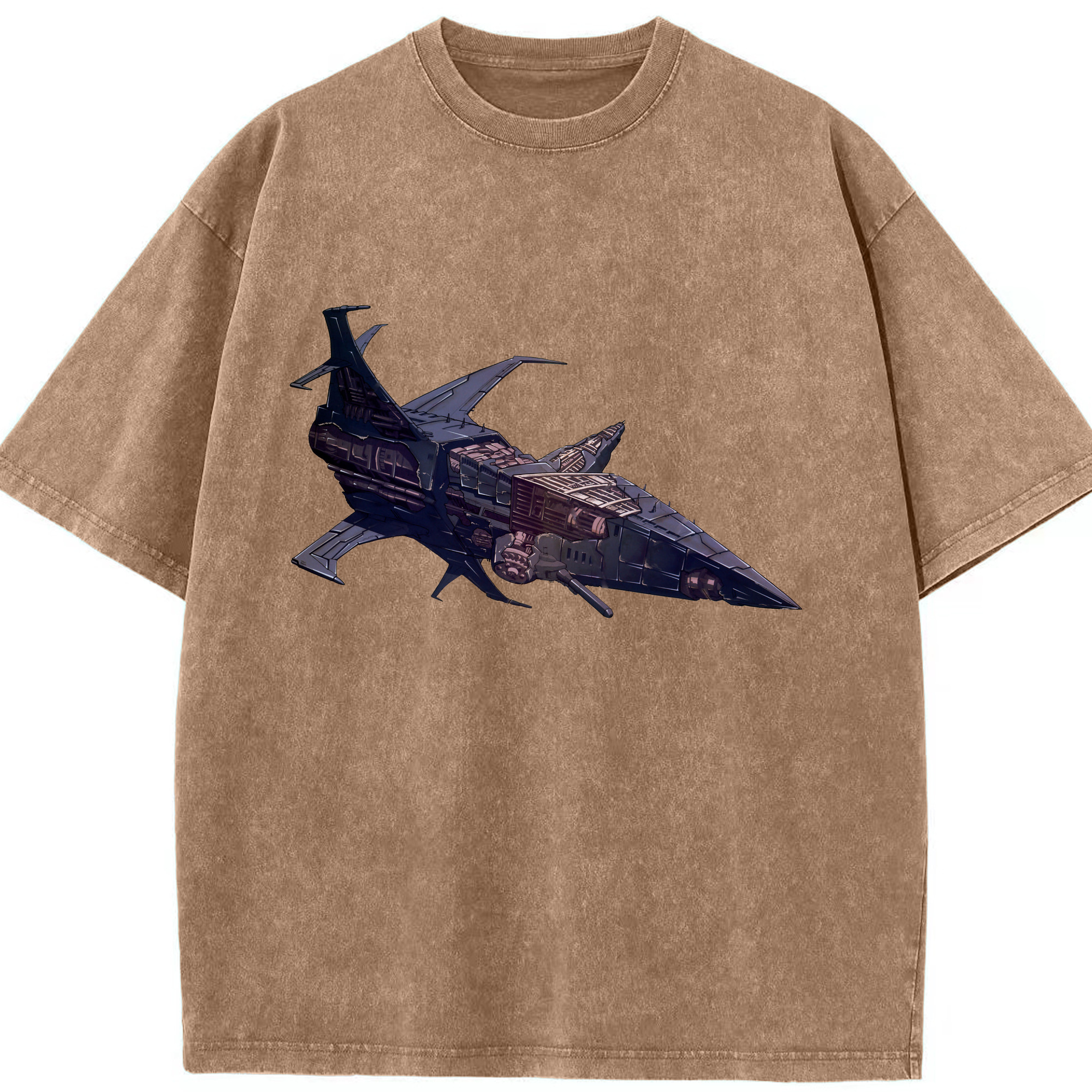 （画像用）  綿100% ヴィンテージ風 半袖Tシャツ（フロントプリント）