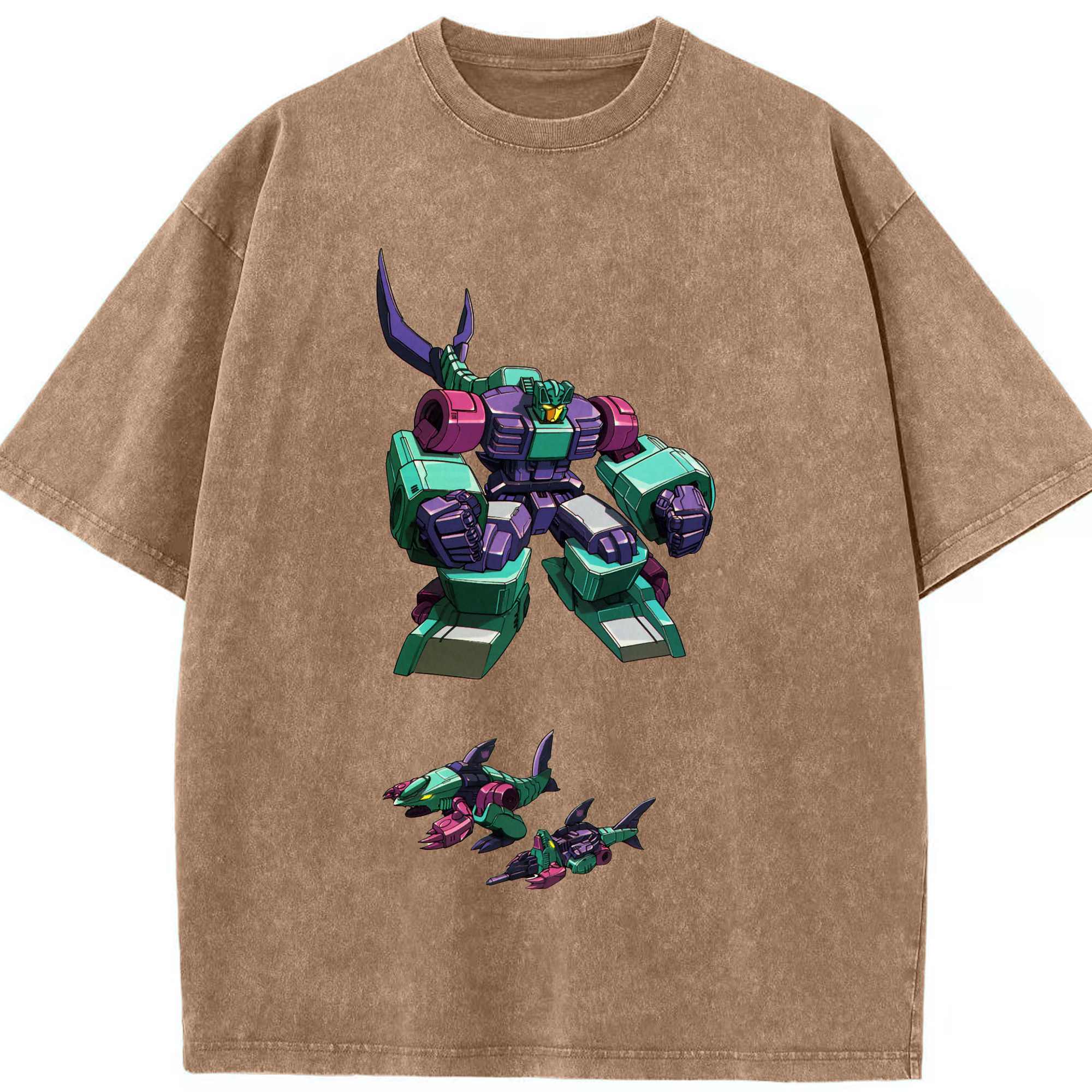 （画像用）  綿100% ヴィンテージ風 半袖Tシャツ（フロントプリント）