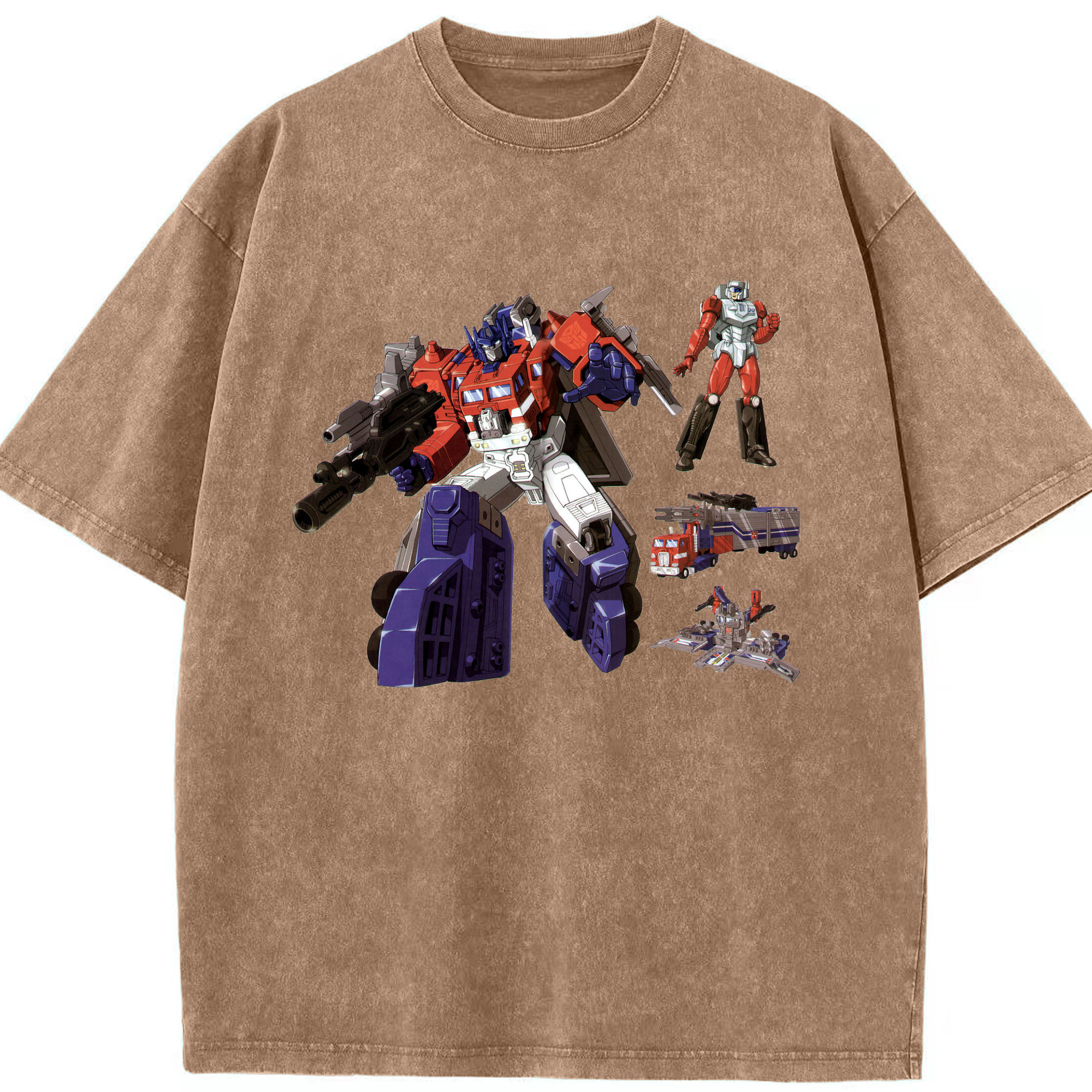 （画像用）  綿100% ヴィンテージ風 半袖Tシャツ（フロントプリント）