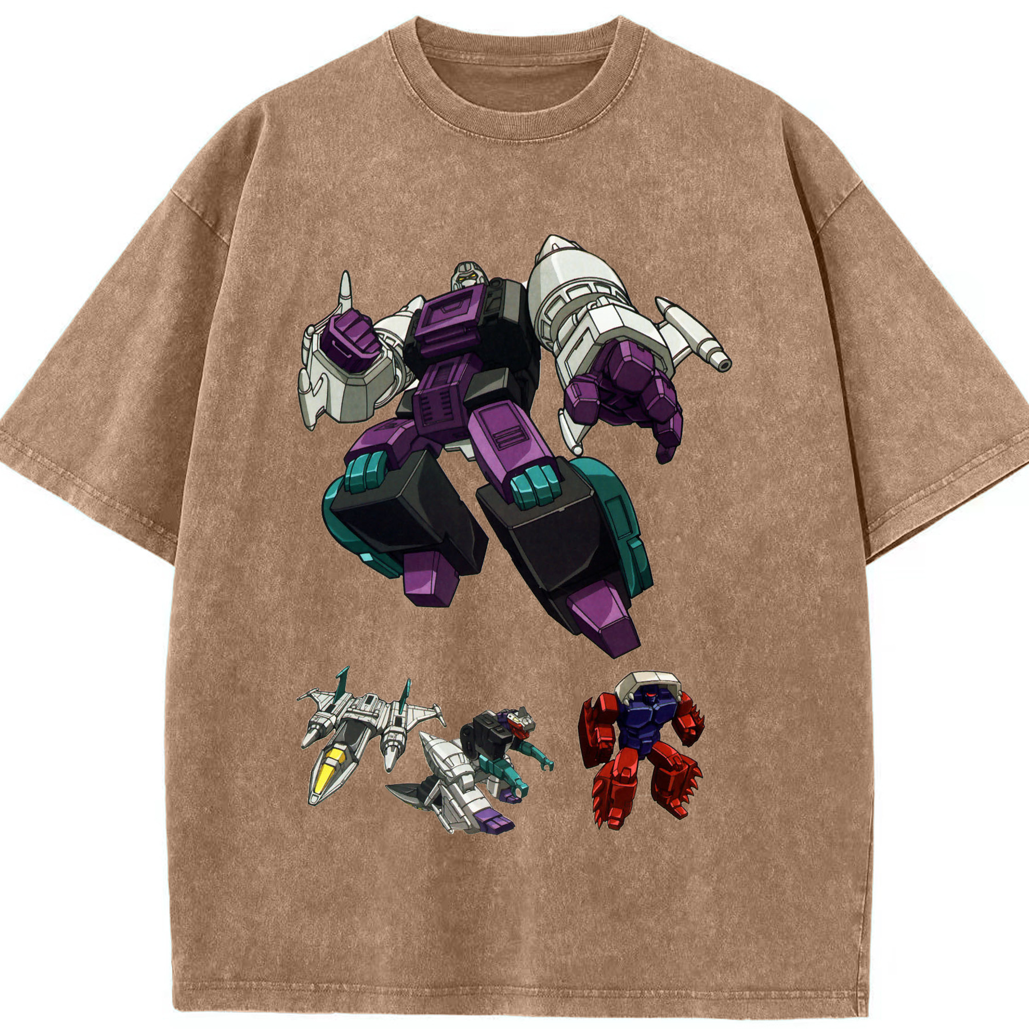 （画像用）  綿100% ヴィンテージ風 半袖Tシャツ（フロントプリント）