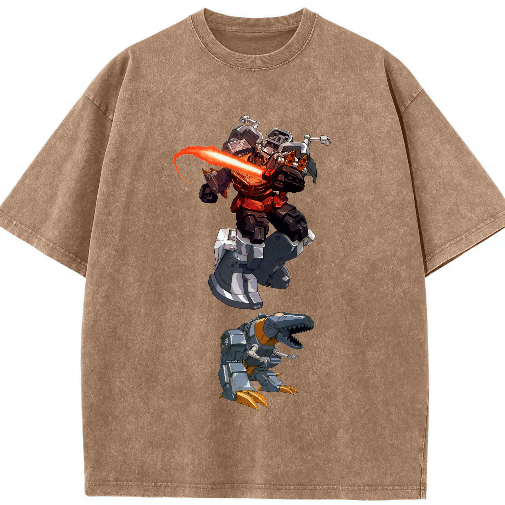 （画像用）  綿100% ヴィンテージ風 半袖Tシャツ（フロントプリント）