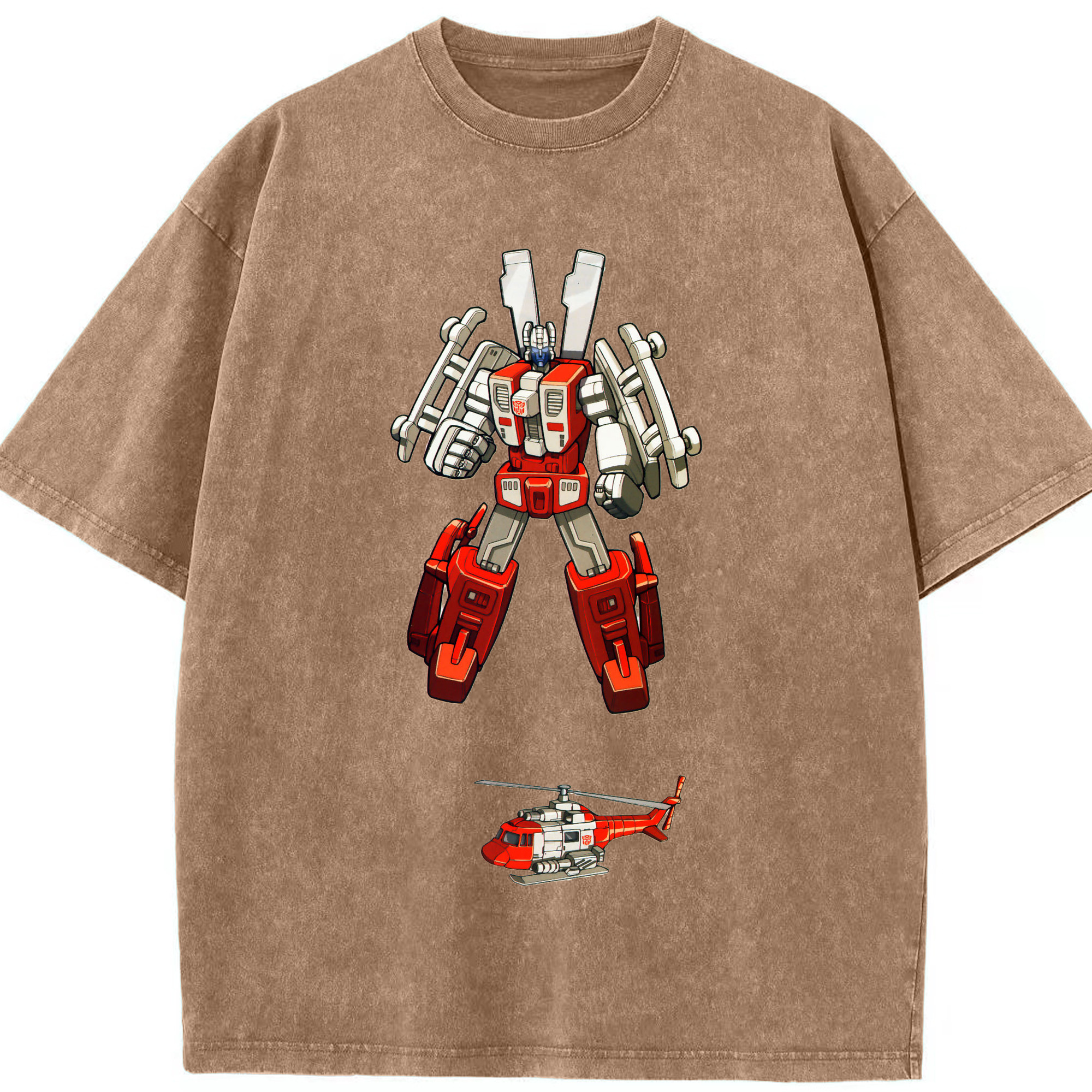 （画像用）  綿100% ヴィンテージ風 半袖Tシャツ（フロントプリント）