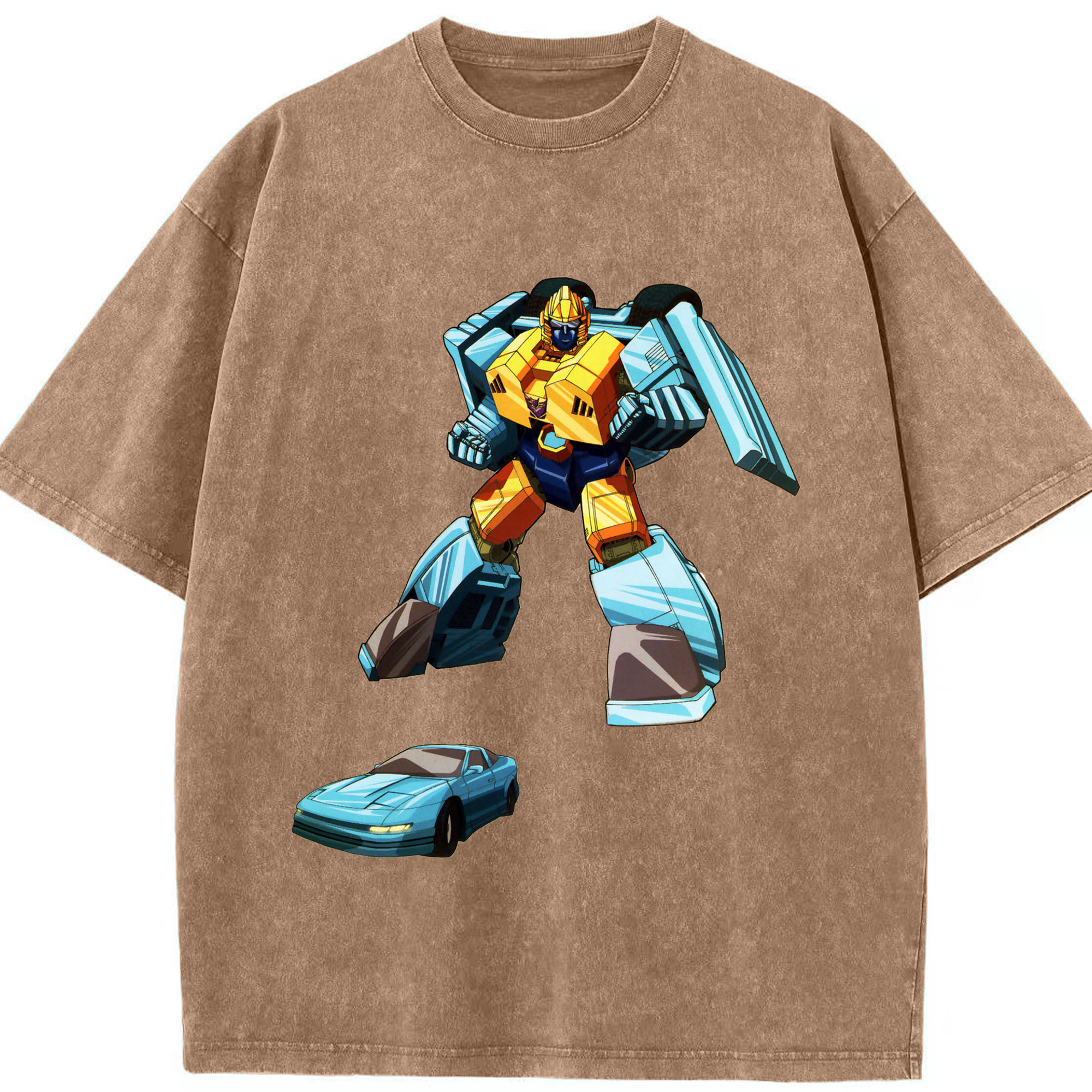 （画像用）  綿100% ヴィンテージ風 半袖Tシャツ（フロントプリント）