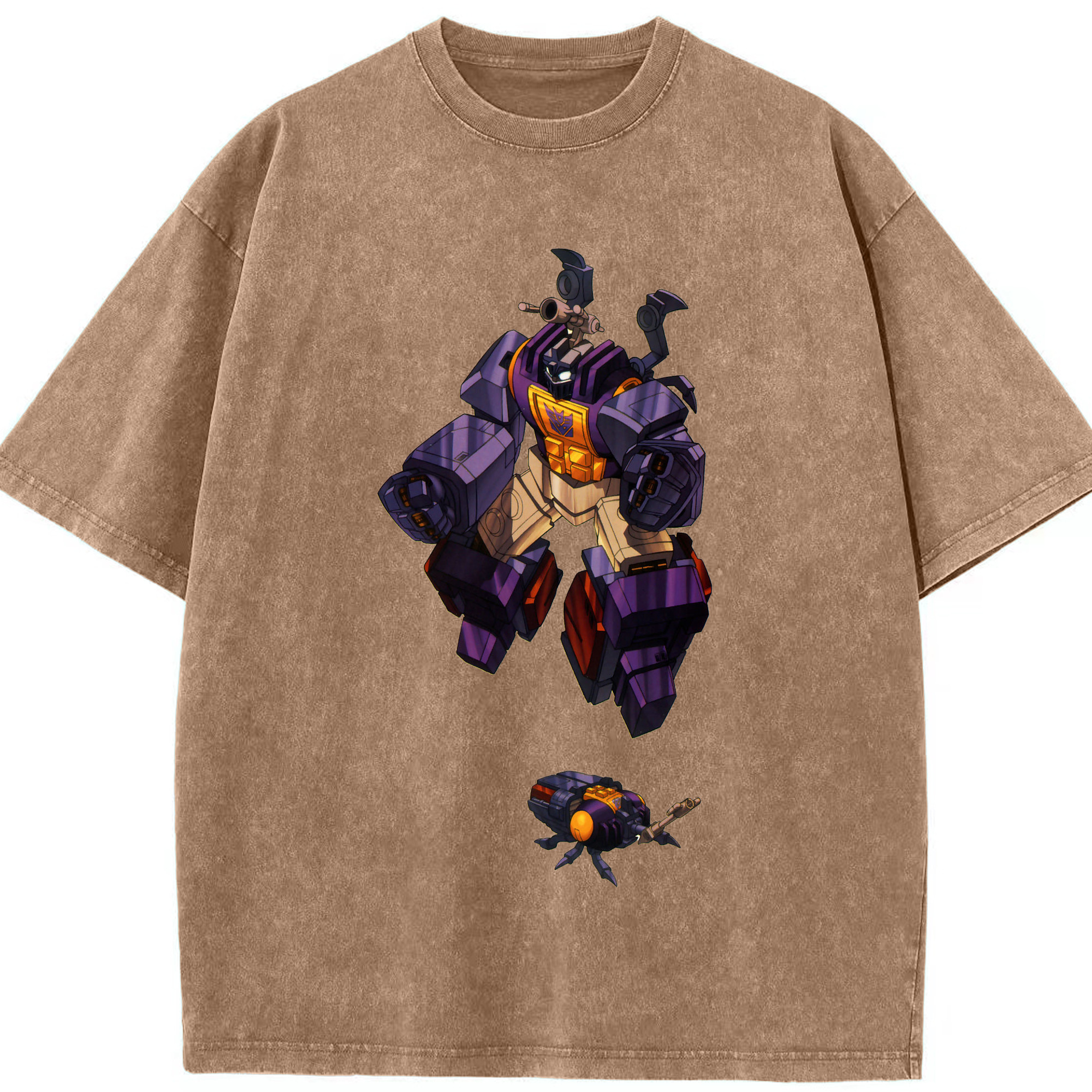 （画像用）  綿100% ヴィンテージ風 半袖Tシャツ（フロントプリント）