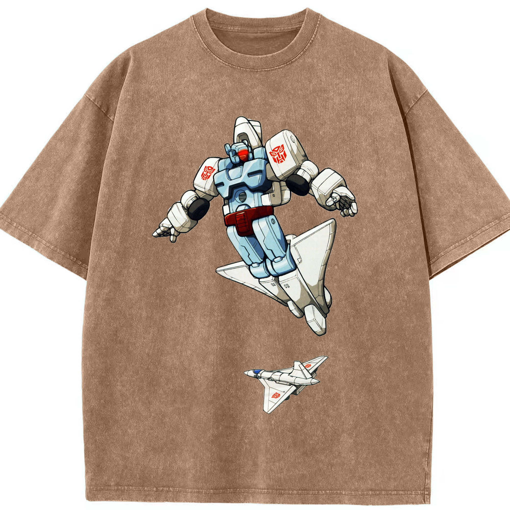 （画像用）  綿100% ヴィンテージ風 半袖Tシャツ（フロントプリント）