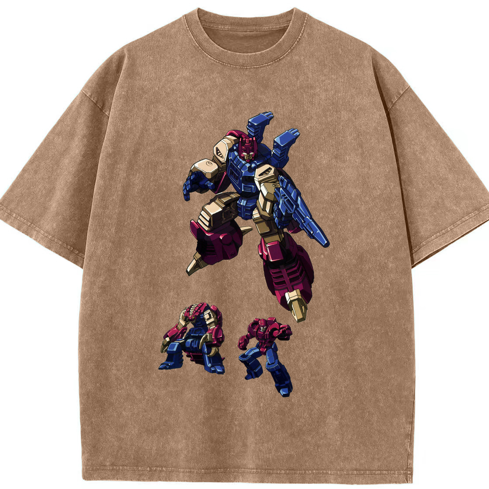 （画像用）  綿100% ヴィンテージ風 半袖Tシャツ（フロントプリント）