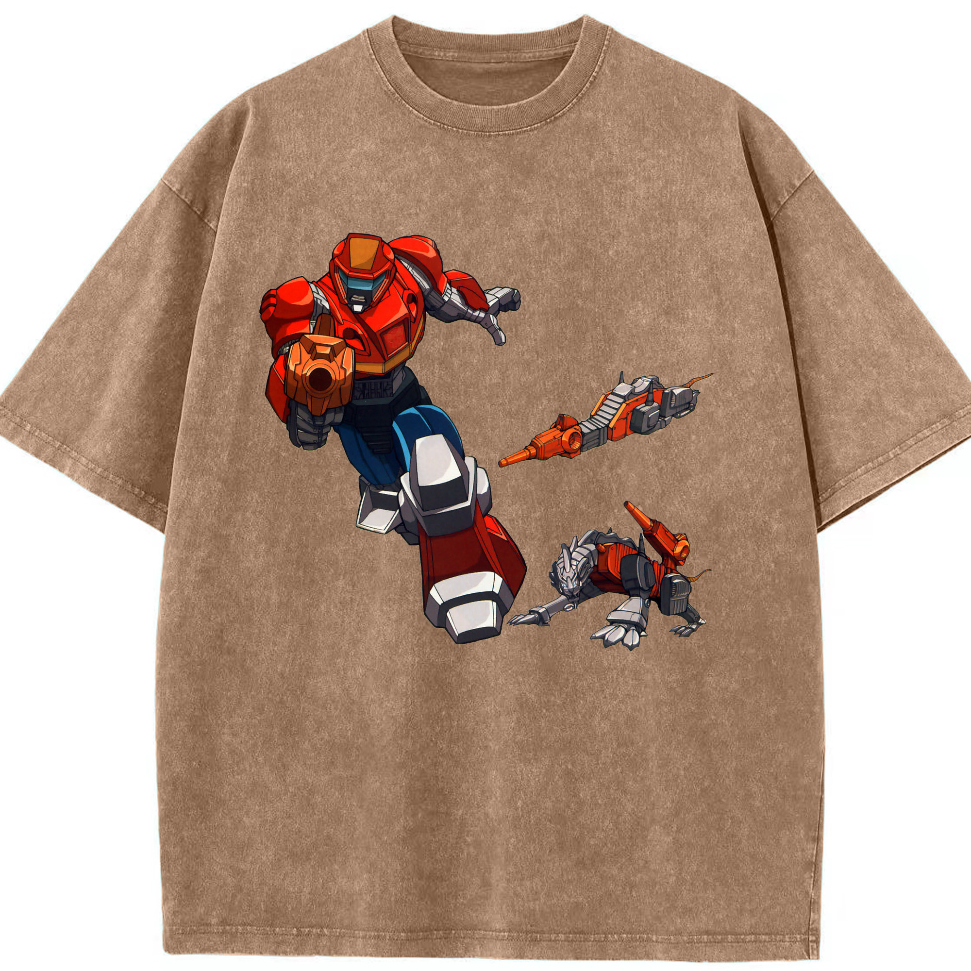 （画像用）  綿100% ヴィンテージ風 半袖Tシャツ（フロントプリント）
