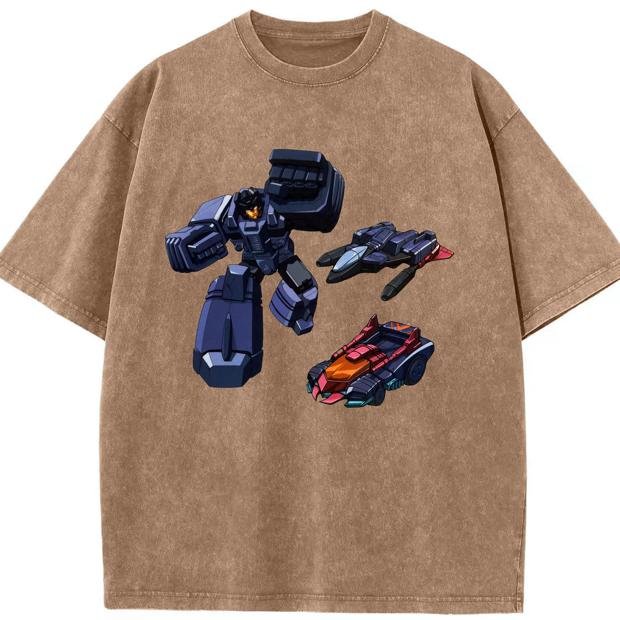 （画像用）  綿100% ヴィンテージ風 半袖Tシャツ（フロントプリント）