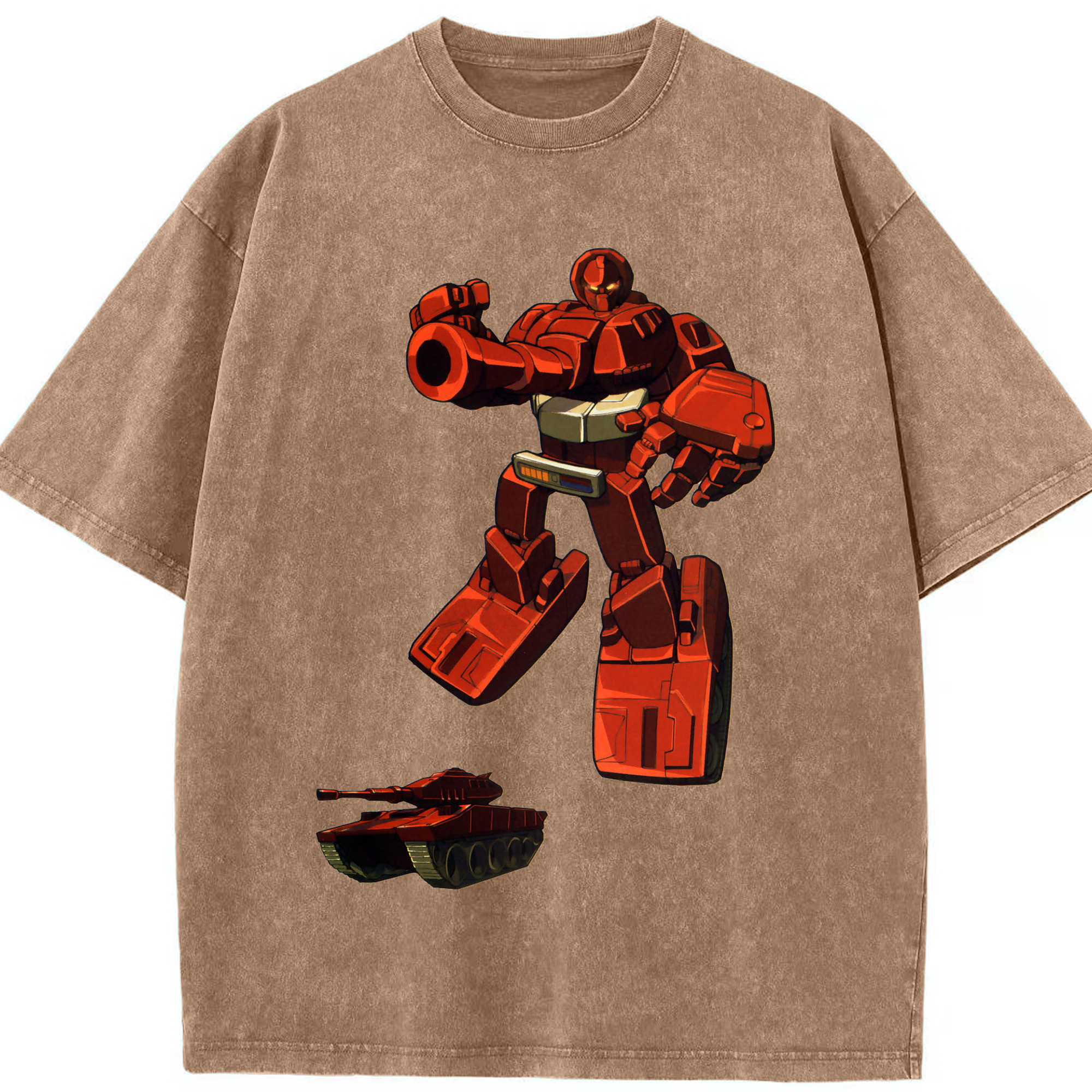 （画像用）  綿100% ヴィンテージ風 半袖Tシャツ（フロントプリント）