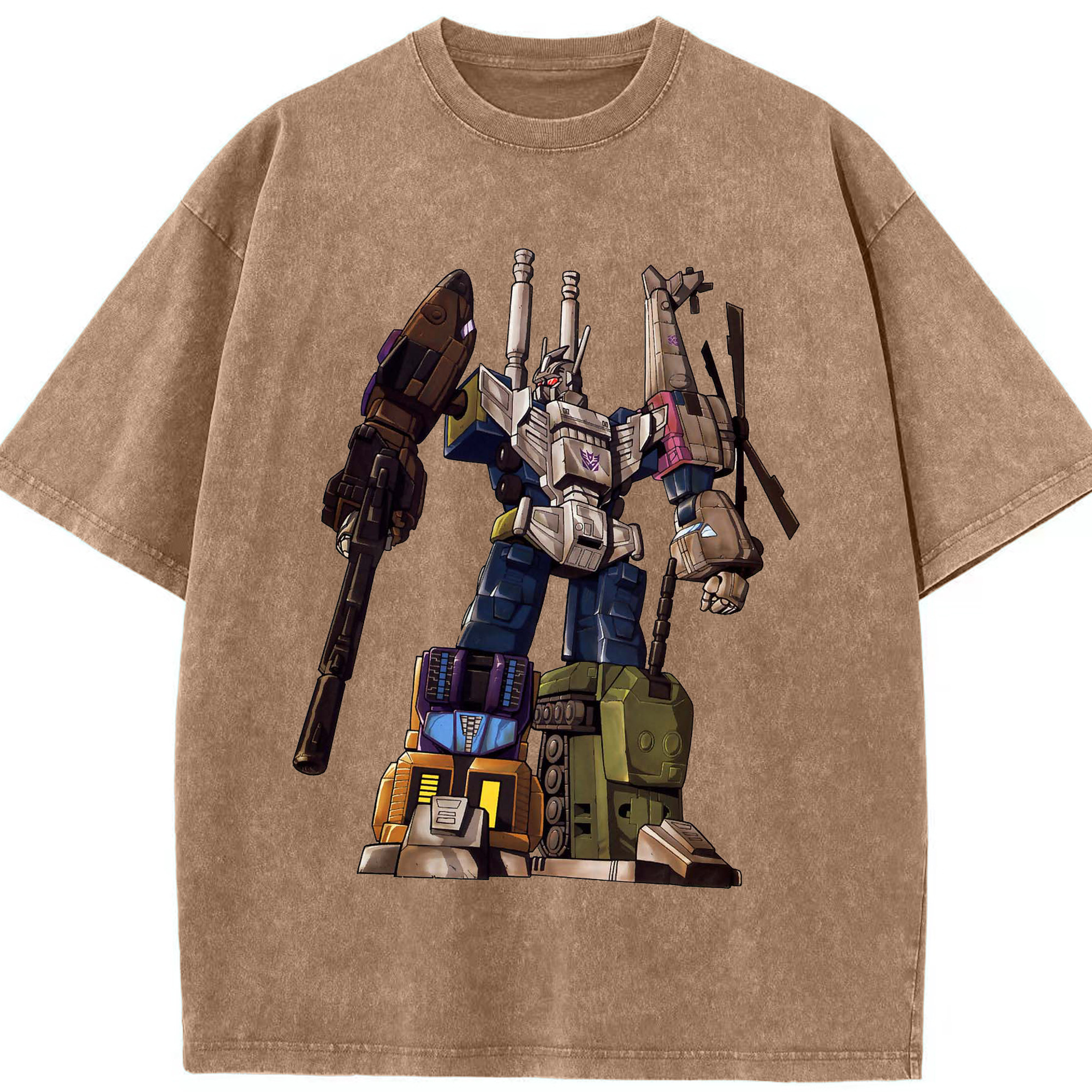 （画像用）  綿100% ヴィンテージ風 半袖Tシャツ（フロントプリント）