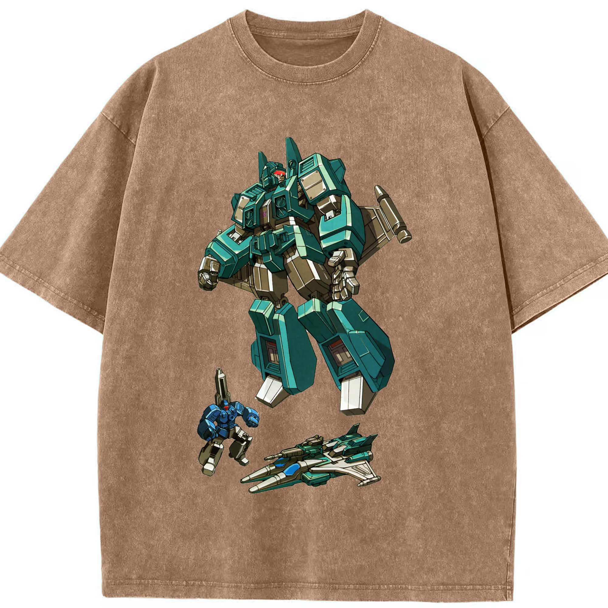 （画像用）  綿100% ヴィンテージ風 半袖Tシャツ（フロントプリント）