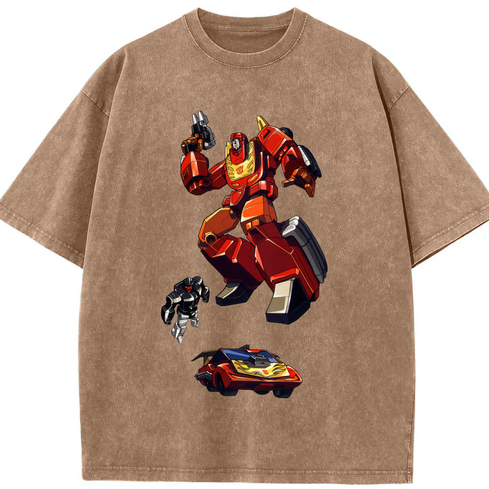 （画像用）  綿100% ヴィンテージ風 半袖Tシャツ（フロントプリント）