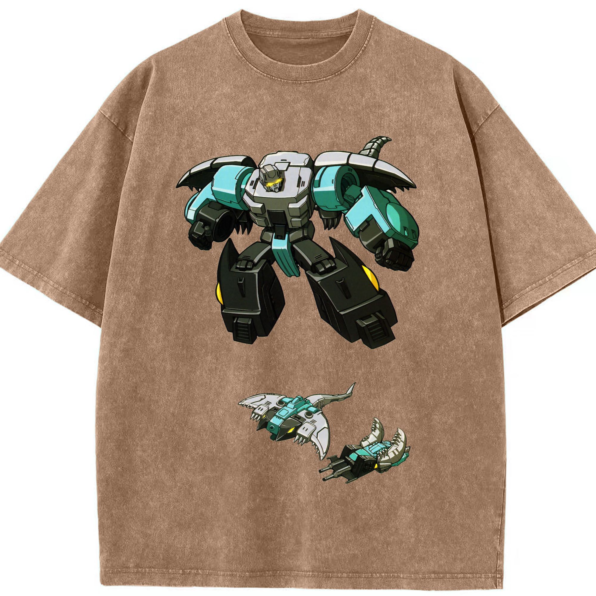 （画像用）  綿100% ヴィンテージ風 半袖Tシャツ（フロントプリント）
