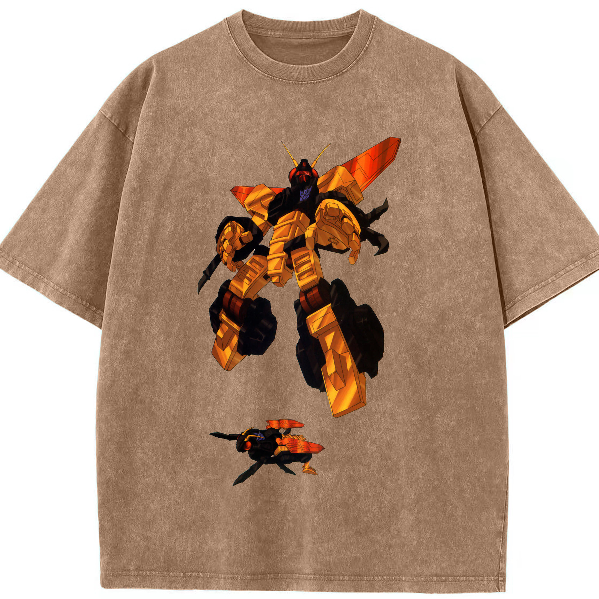 （画像用）  綿100% ヴィンテージ風 半袖Tシャツ（フロントプリント）