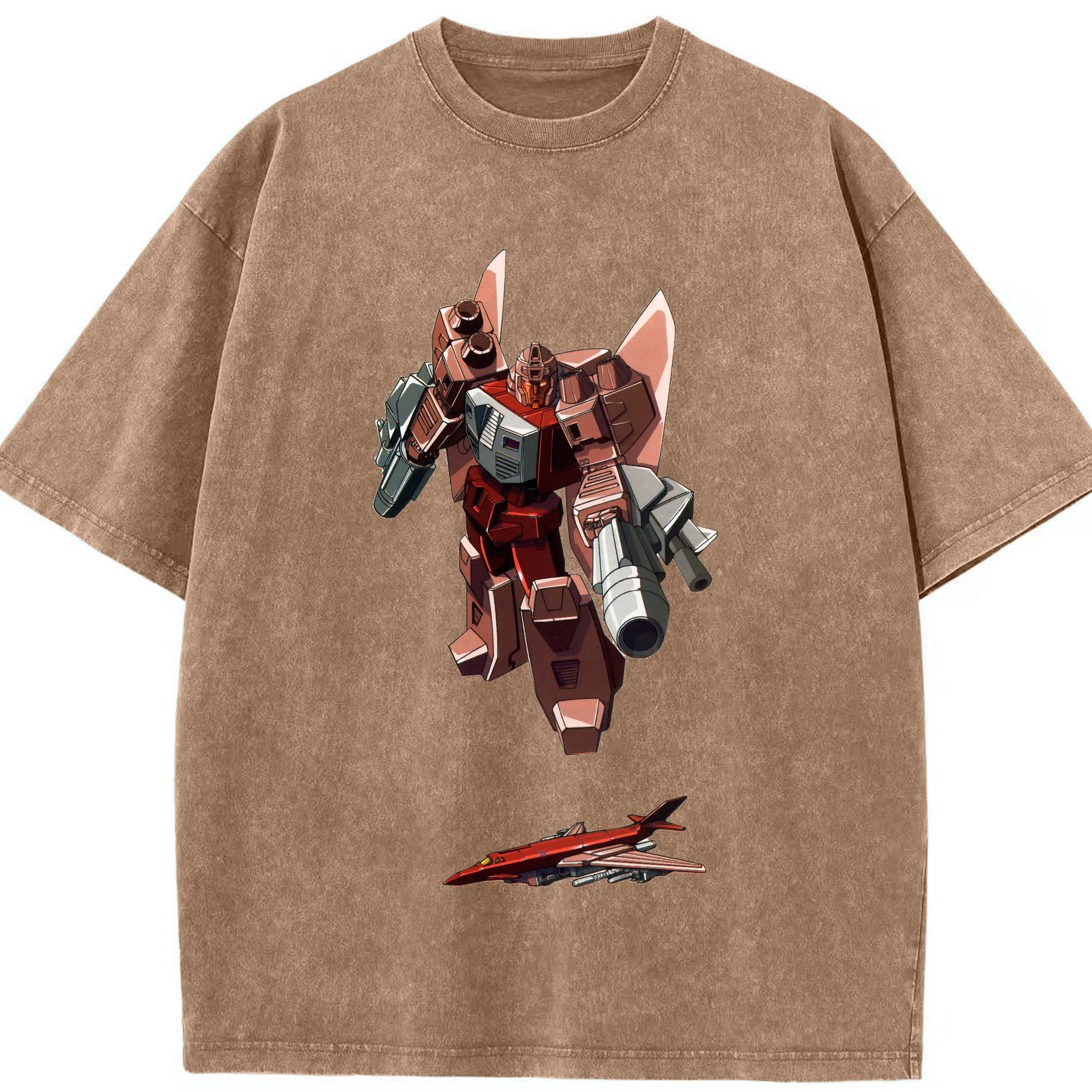 （画像用）  綿100% ヴィンテージ風 半袖Tシャツ（フロントプリント）