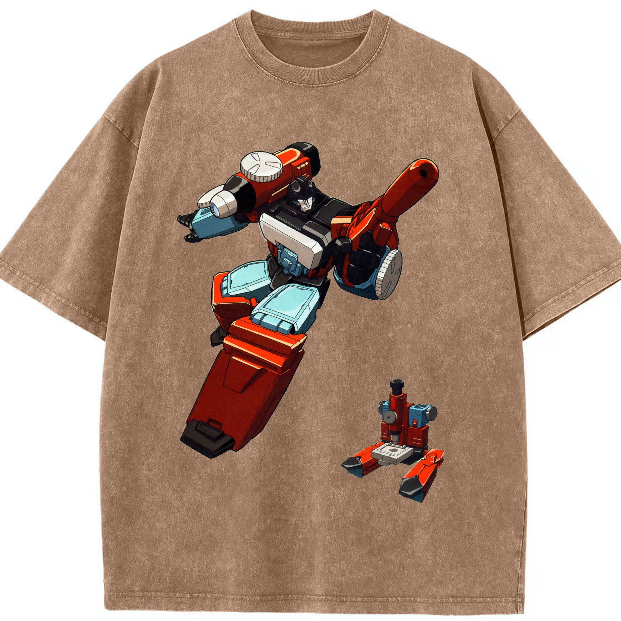（画像用）  綿100% ヴィンテージ風 半袖Tシャツ（フロントプリント）