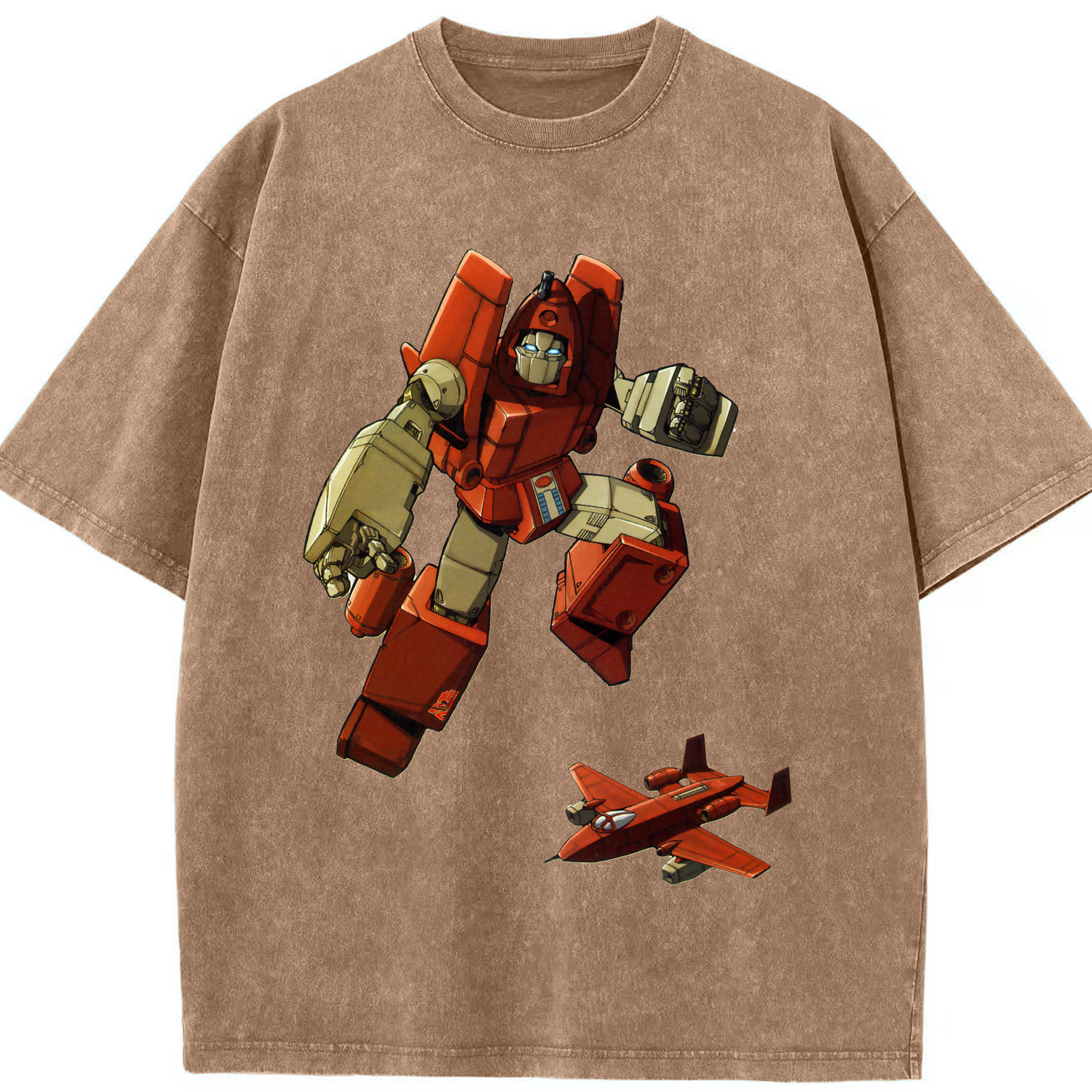 （画像用）  綿100% ヴィンテージ風 半袖Tシャツ（フロントプリント）