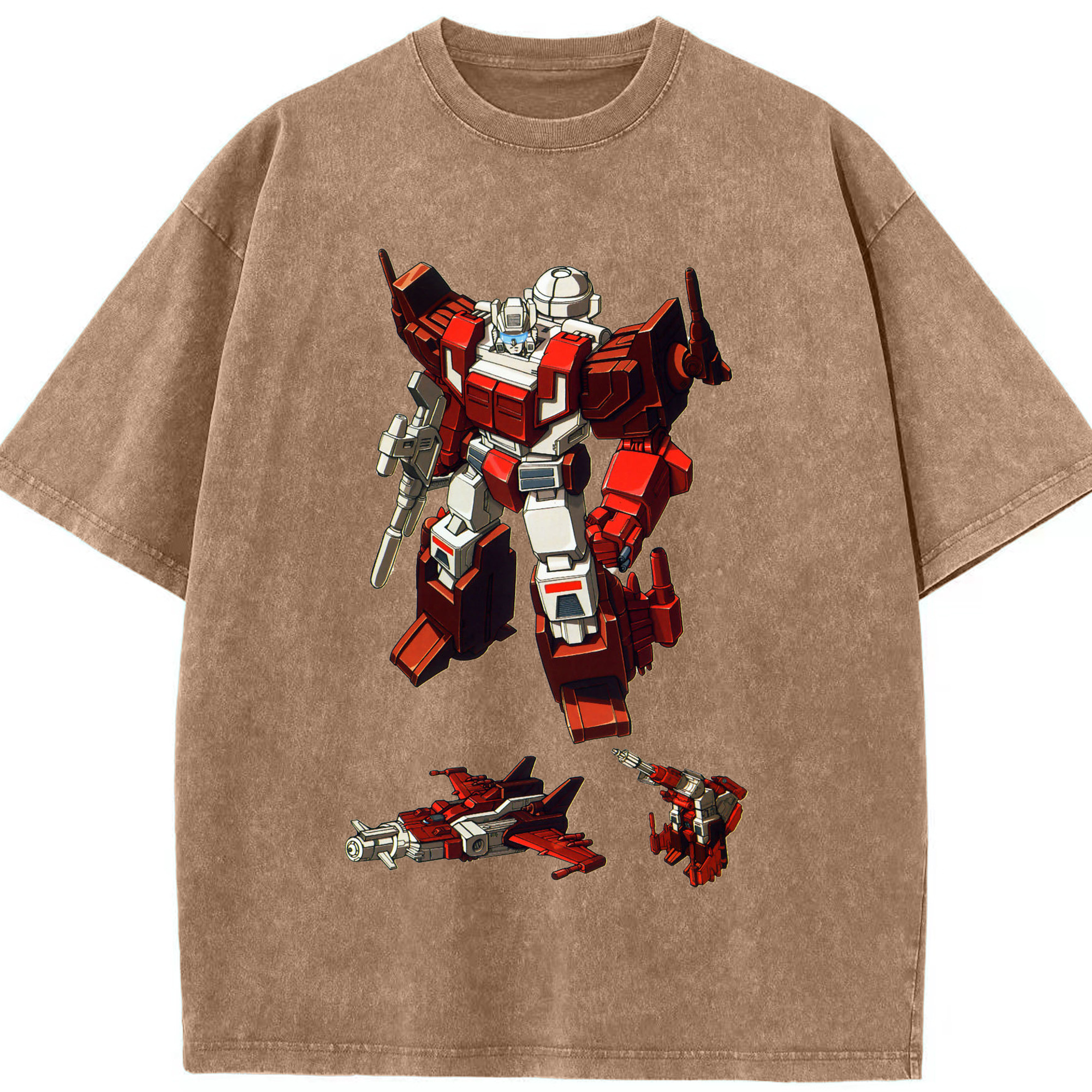 （画像用）  綿100% ヴィンテージ風 半袖Tシャツ（フロントプリント）