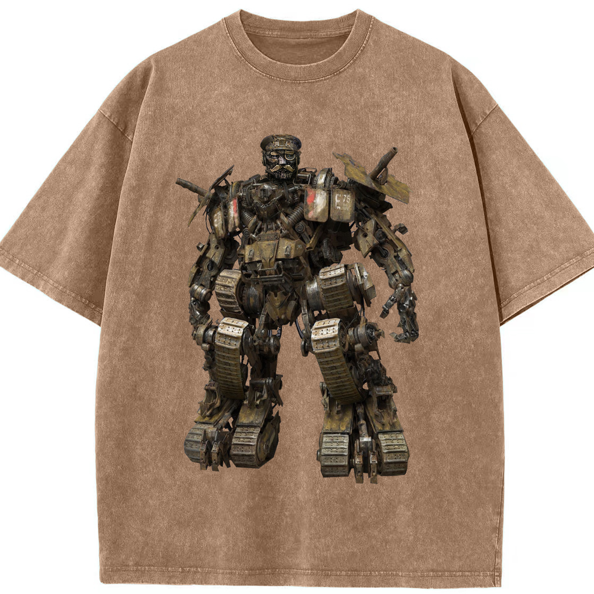 （画像用）  綿100% ヴィンテージ風 半袖Tシャツ（フロントプリント）